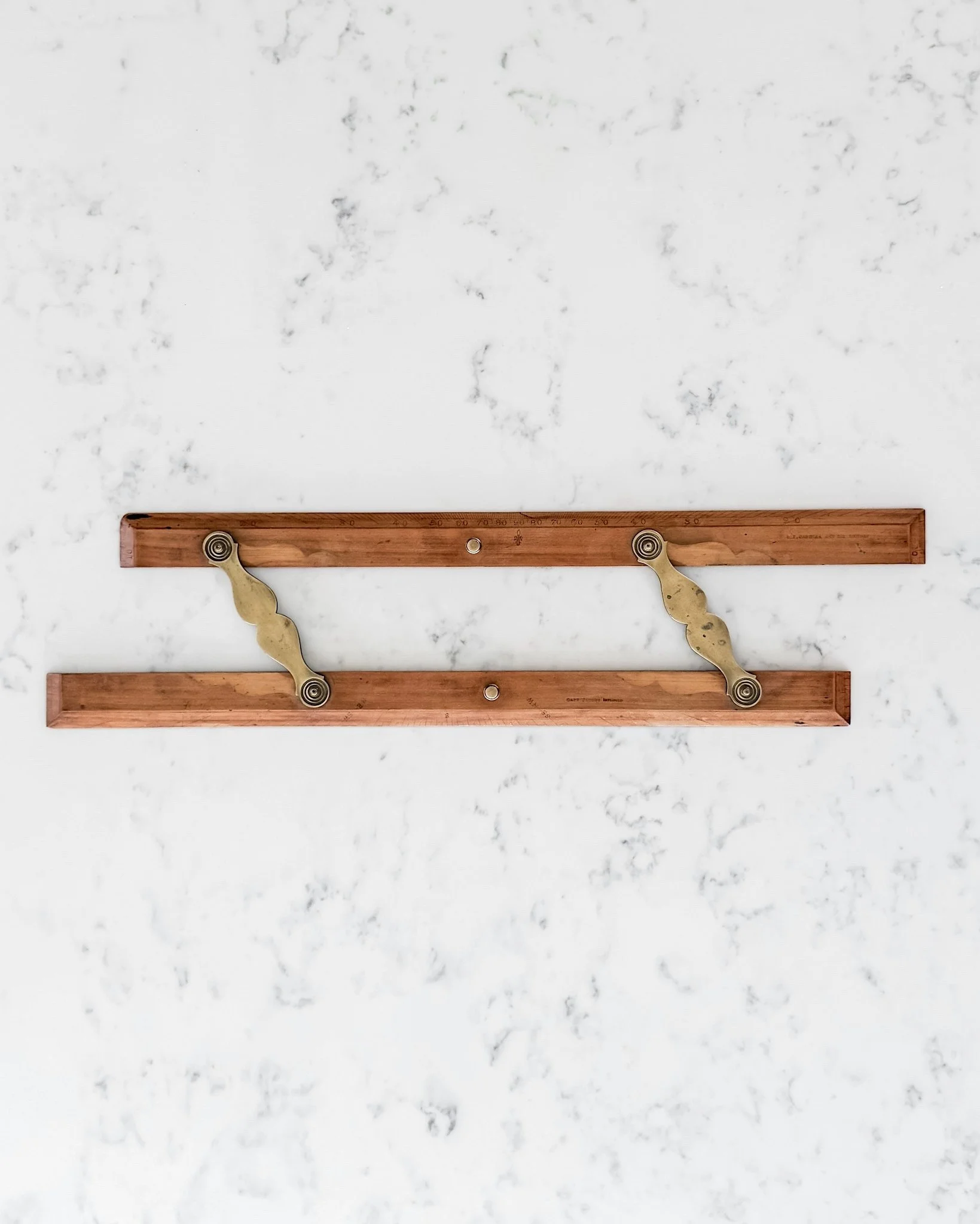 Victorian Wooden Parallel Ruler