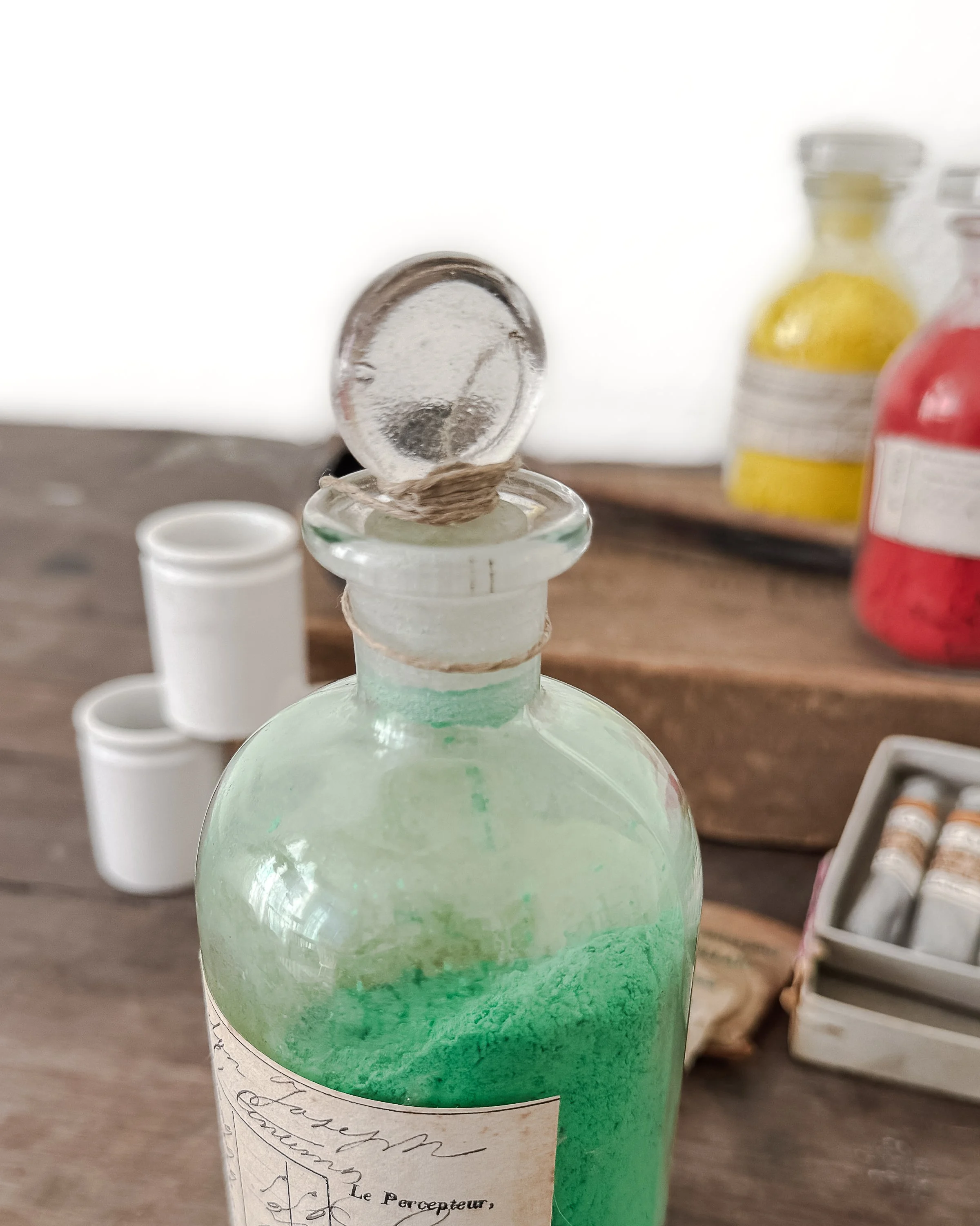 Set of Vintage French Artist Supplies