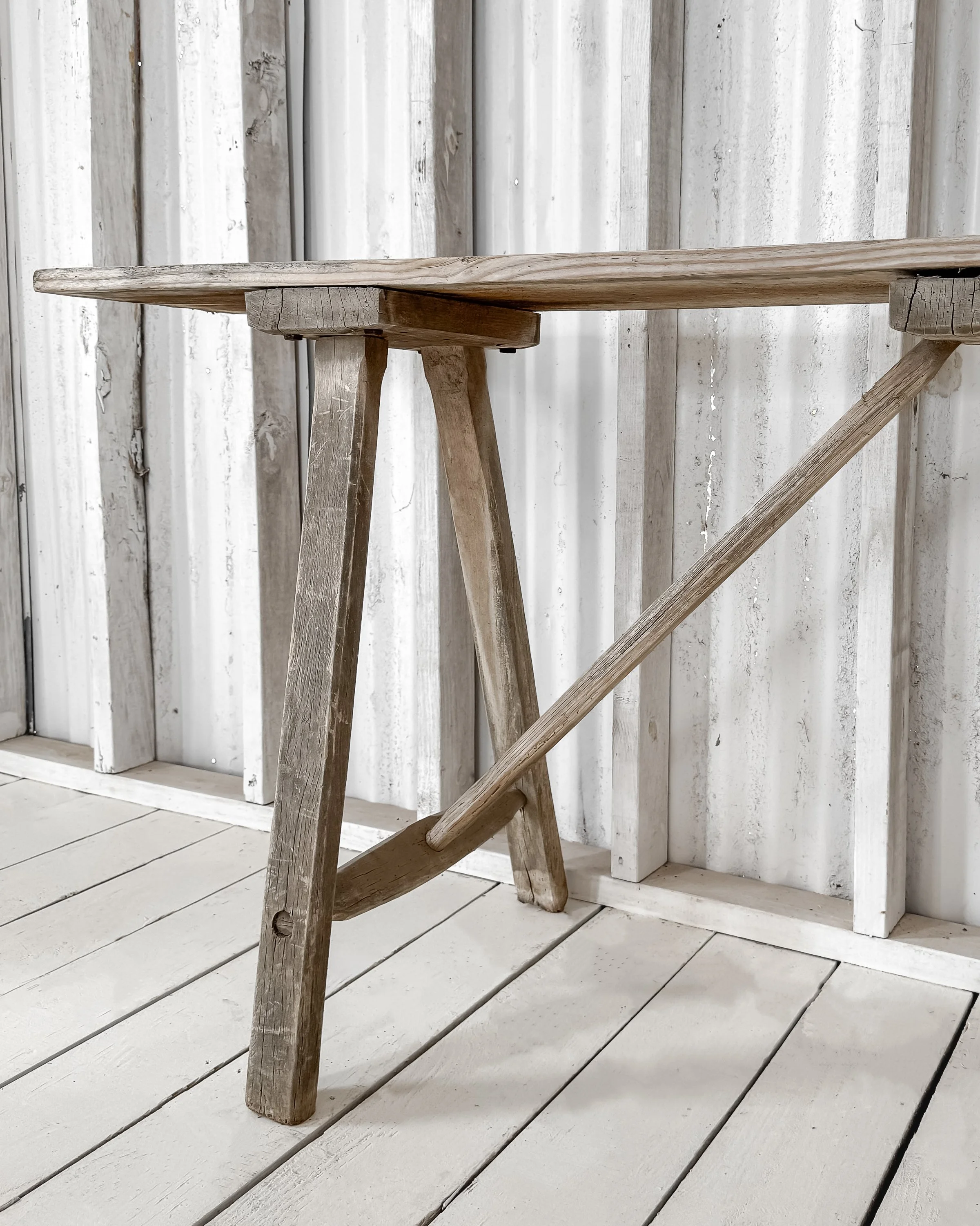 Antique French Lavandiere Console Table