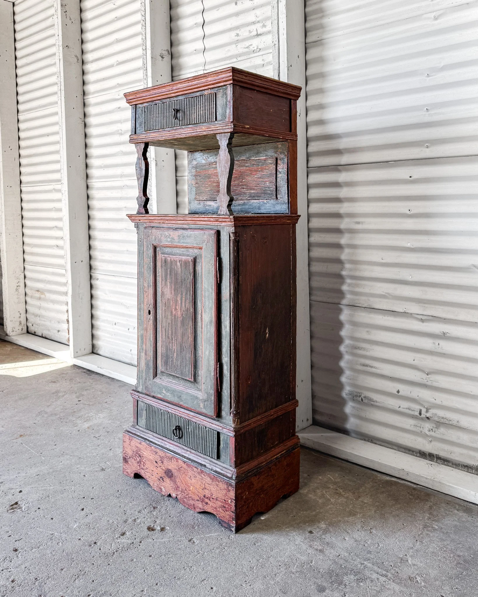18th Century Swedish Rococo Tobacco Cabinet