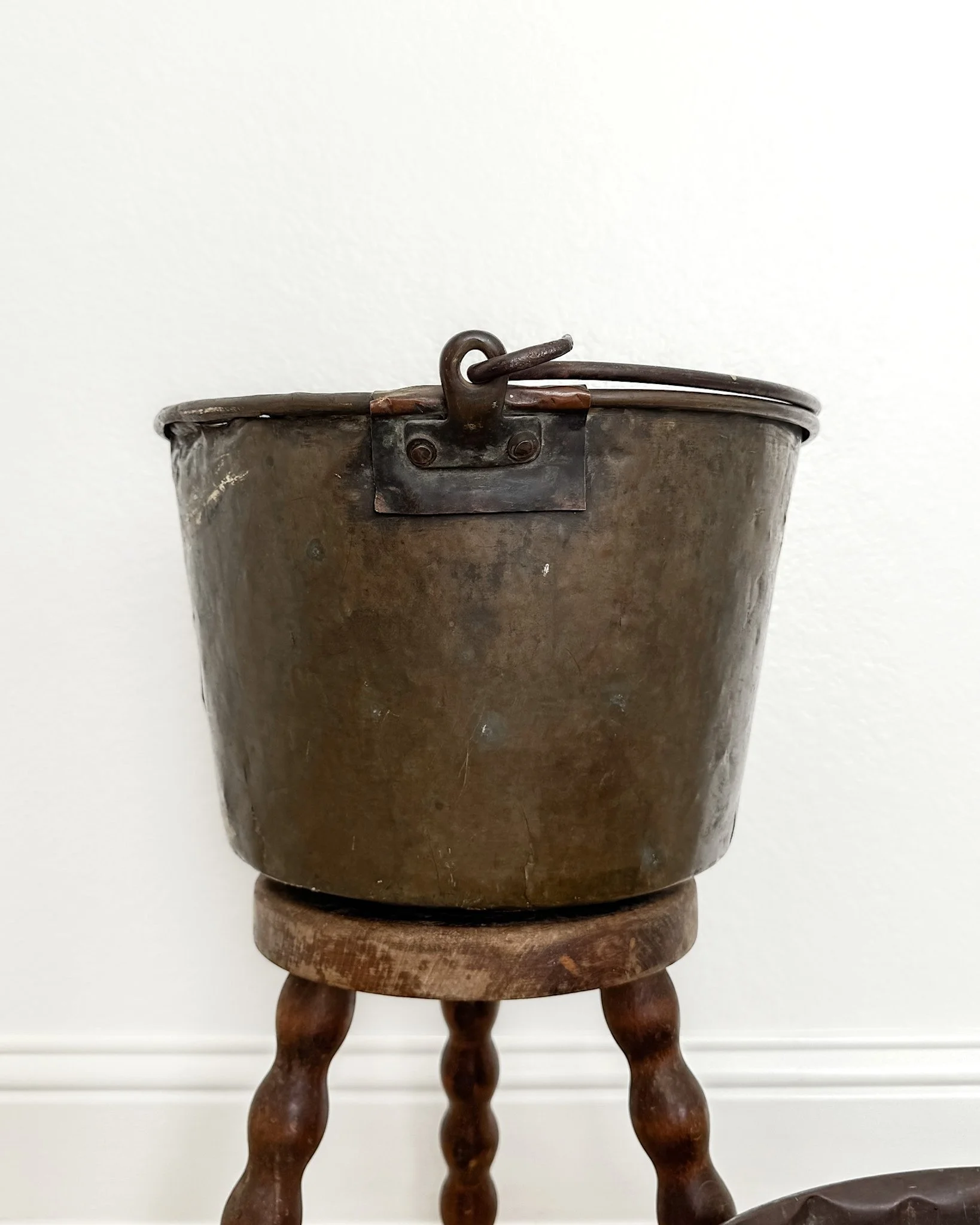 Antique Copper Cauldron