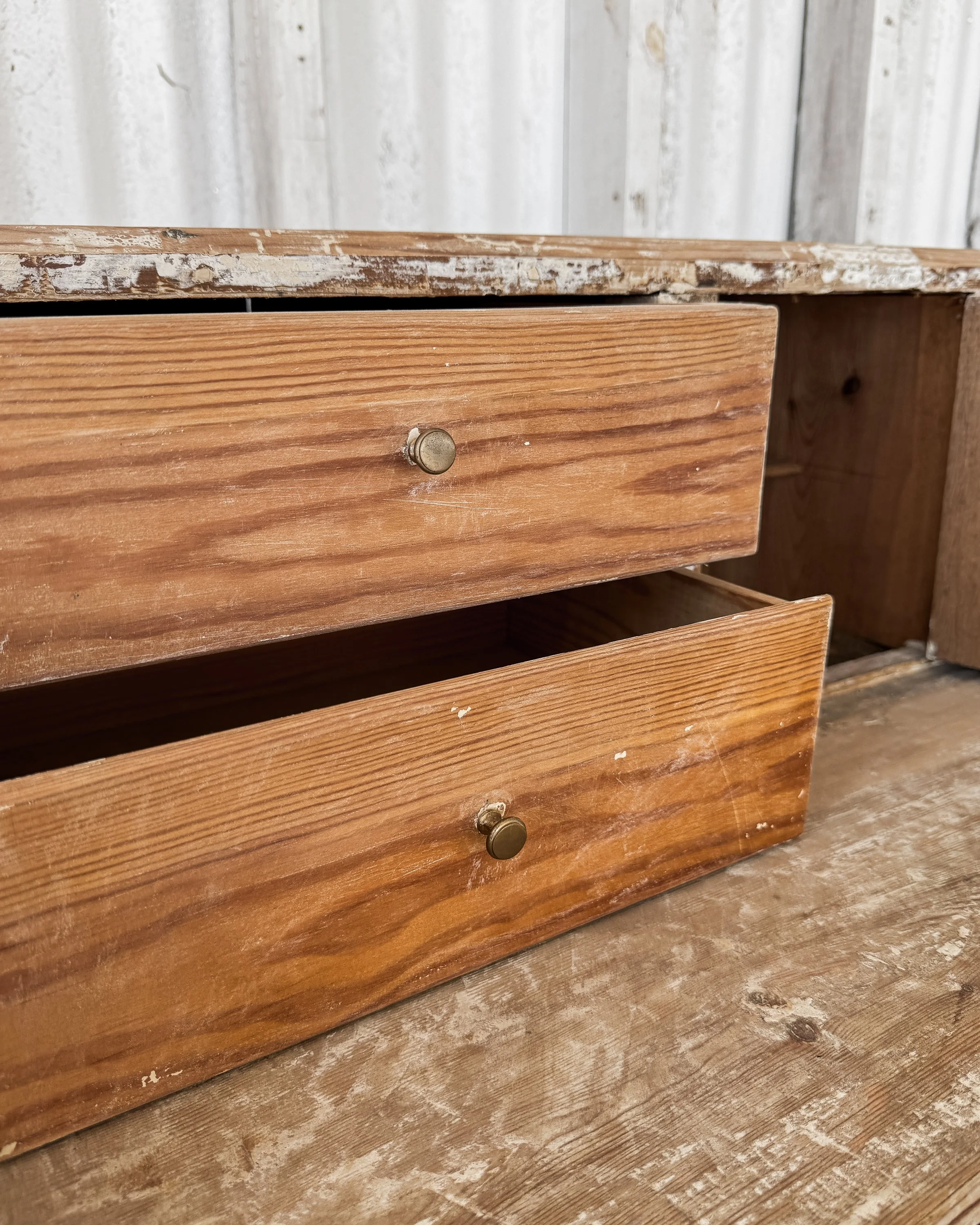 18th Century Swedish Gustavian Writing Bureau in Dry-Scraped Pine