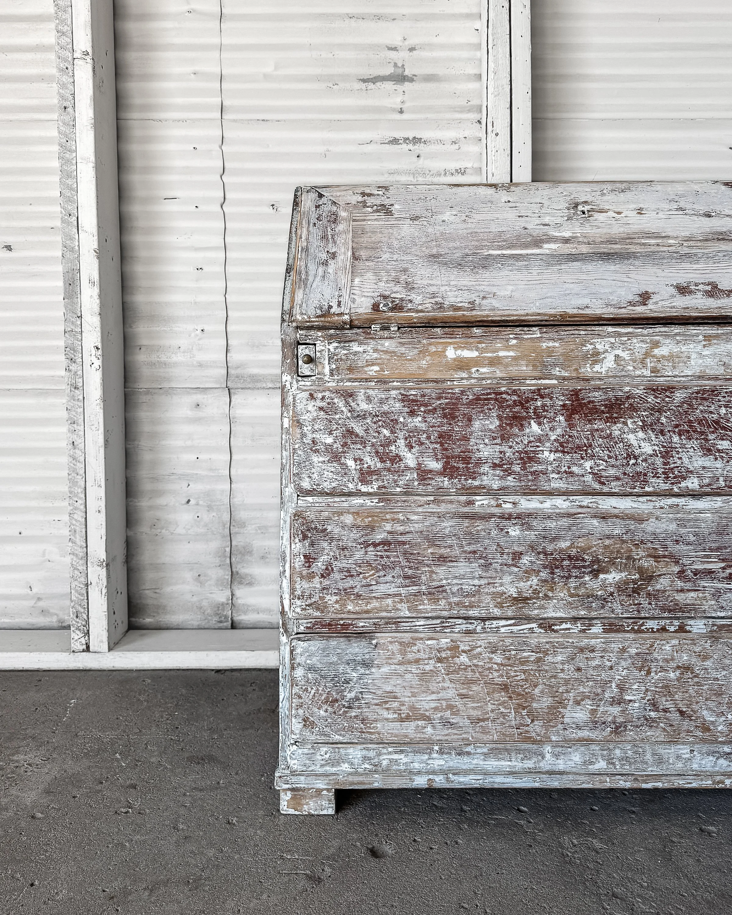 19th C. Swedish Writing Bureau with Dragged Paint