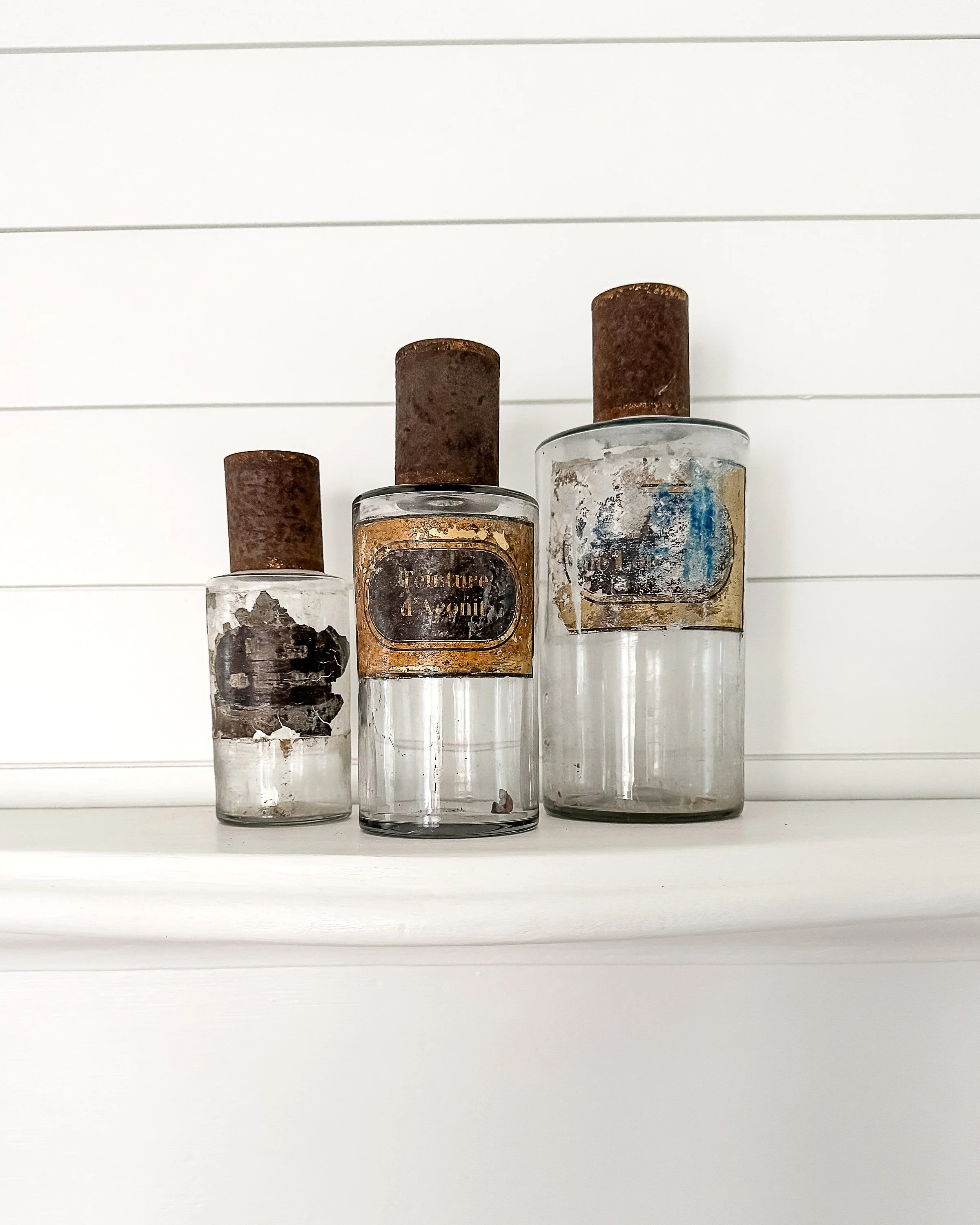 Antique French Apothecary Bottles