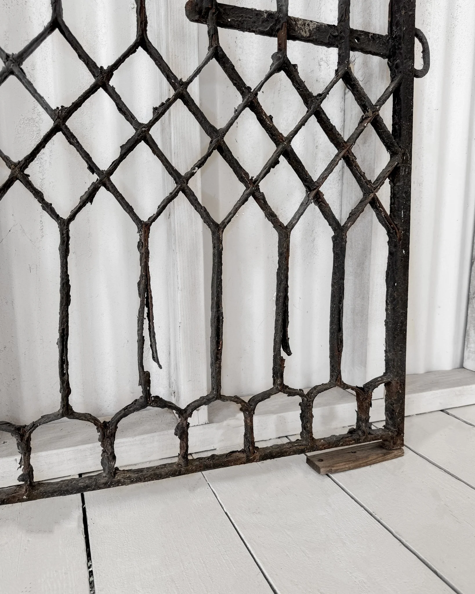 Victorian Cast Iron Garden Gate with Lattice Detail