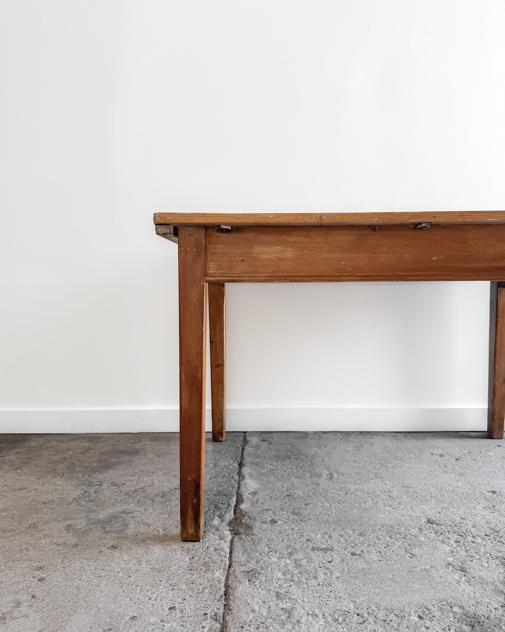Antique English Pine Kitchen Table