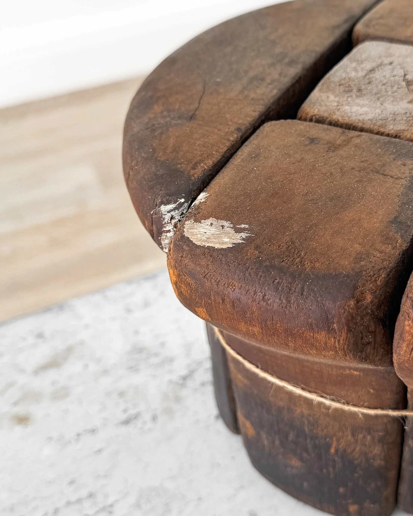 Antique Wooden Puzzle Hat Blocks