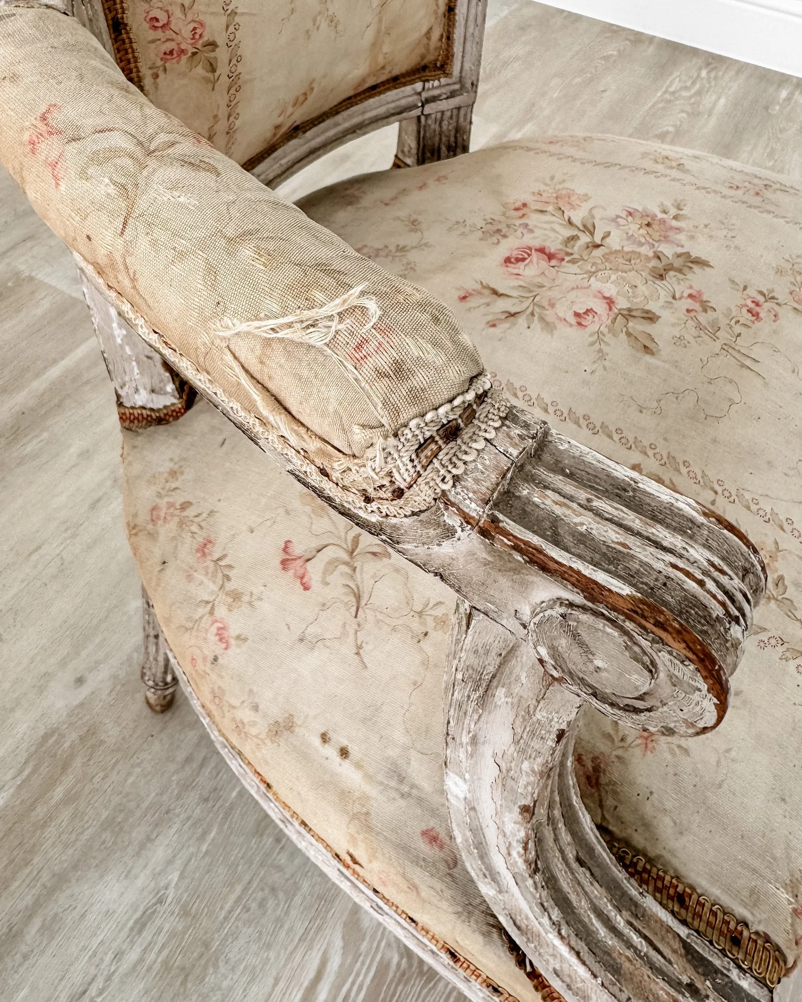 19th-Century French Louis XVI Style Fauteuil Armchairs