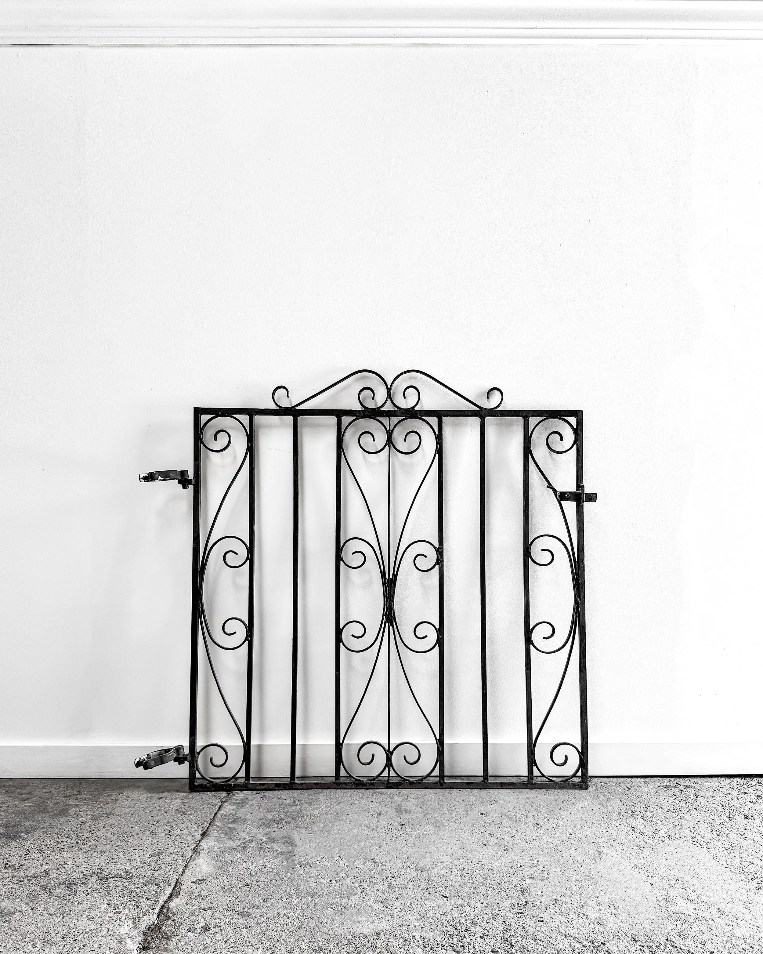 Early 20th Century Wrought Iron English Garden Gate