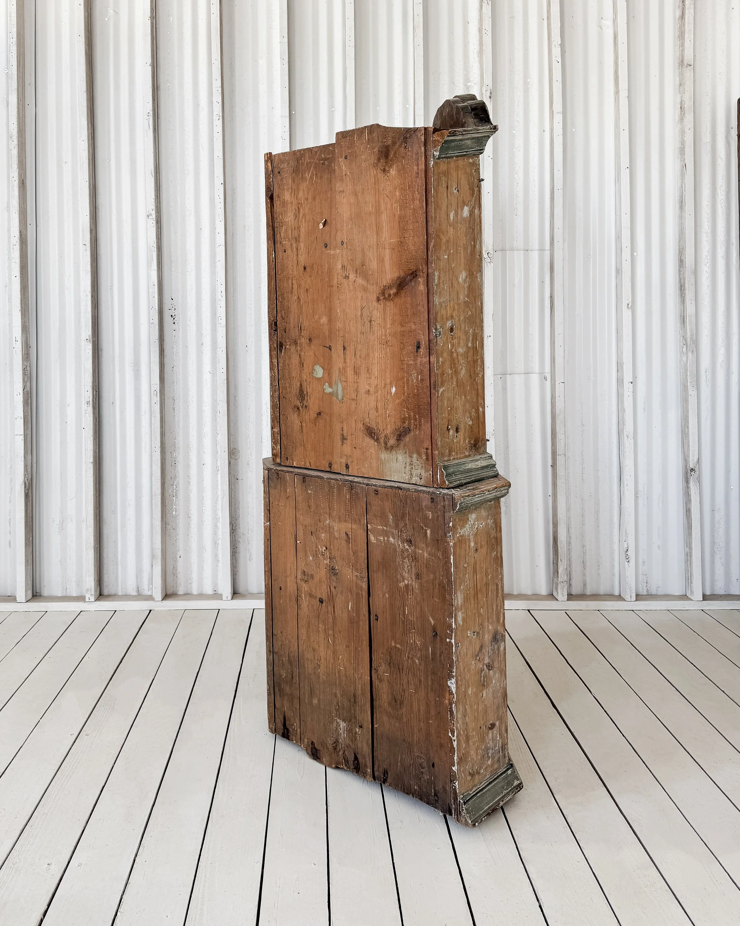 Late Baroque Swedish Corner Cupboard