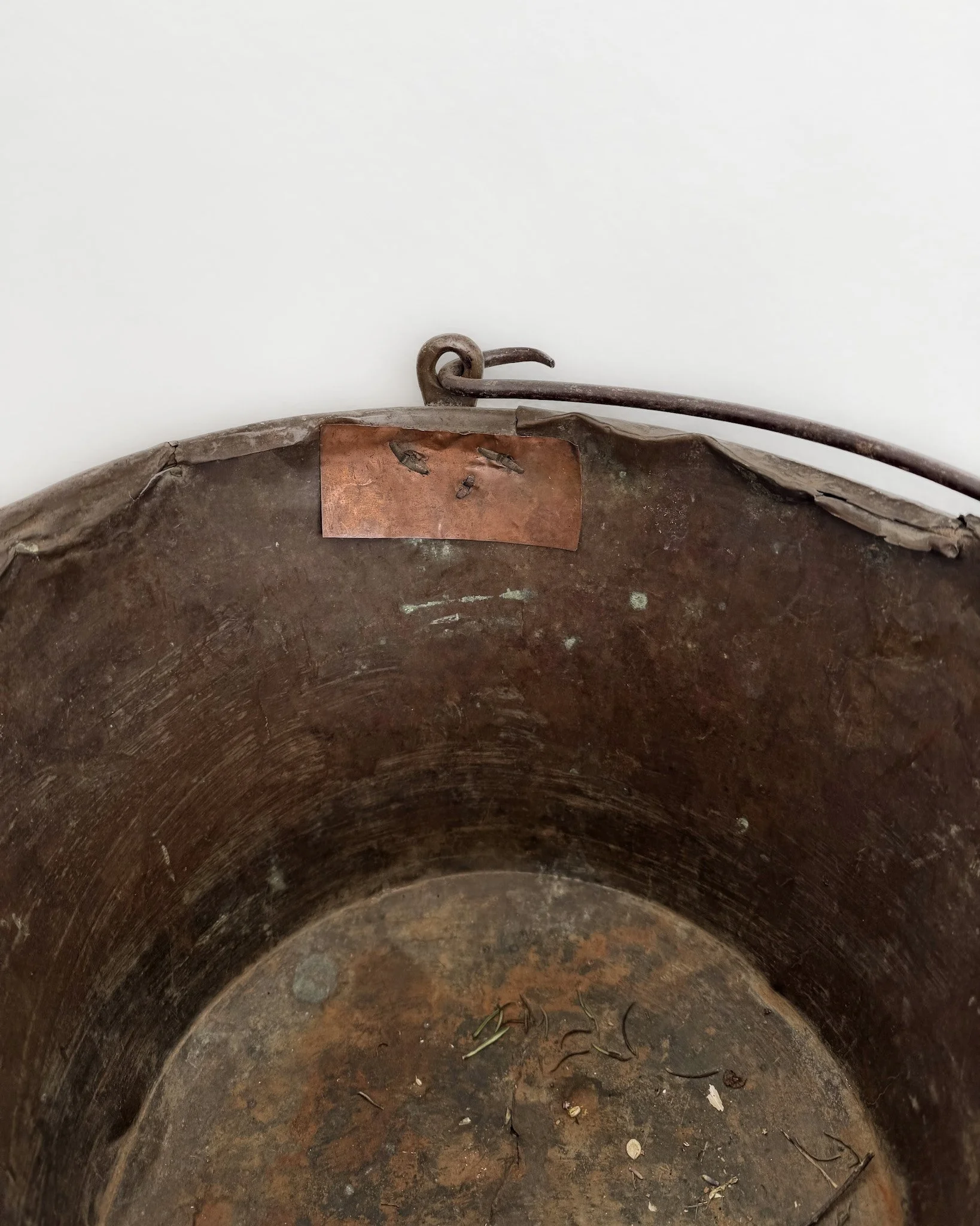 Antique Copper Cauldron