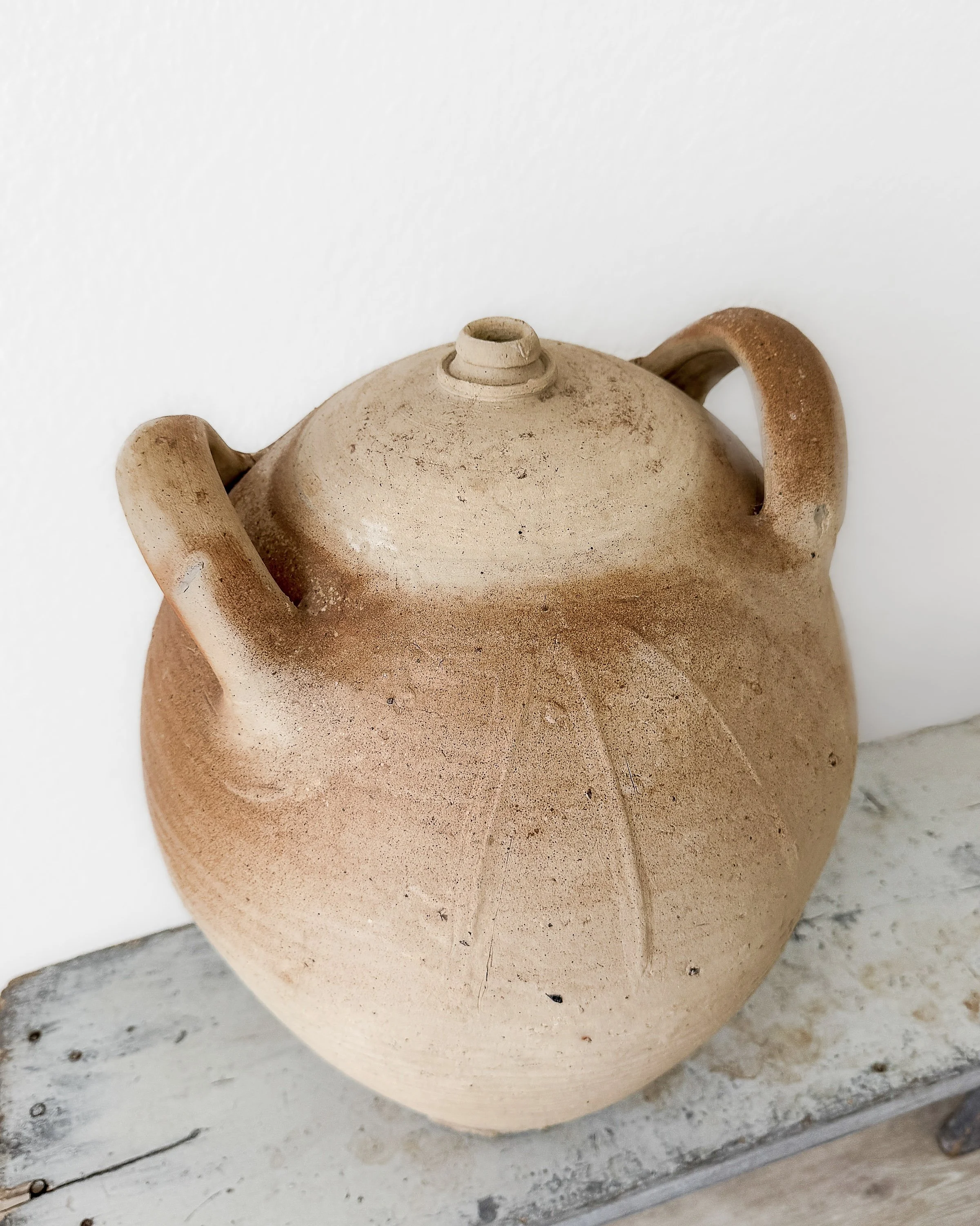 Antique French Provencal Olive Oil Jugs