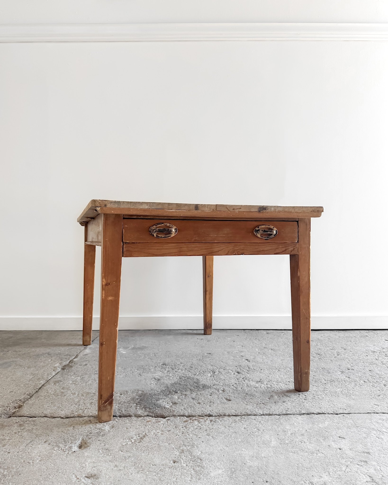 Antique English Pine Kitchen Table