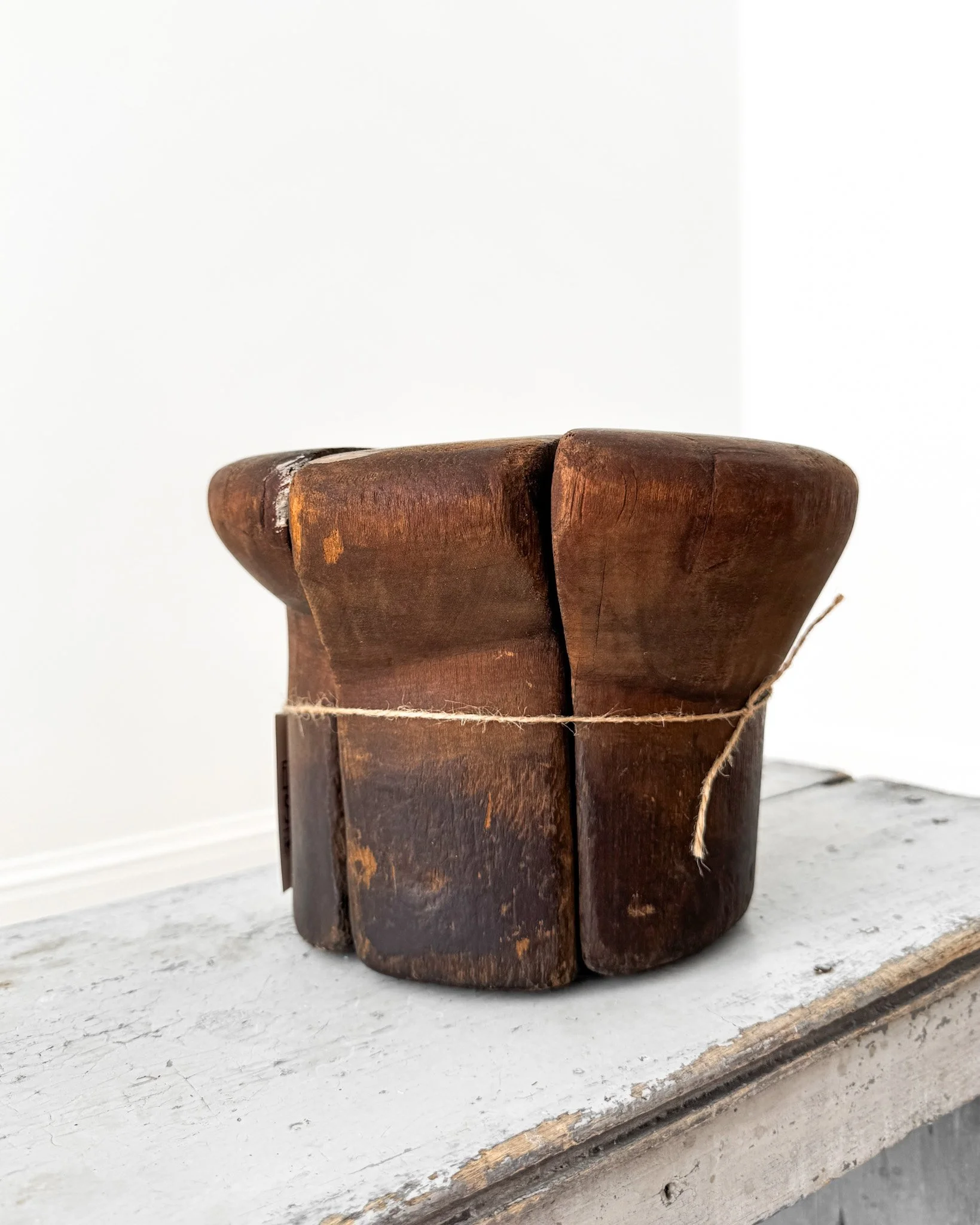 Antique Wooden Puzzle Hat Blocks