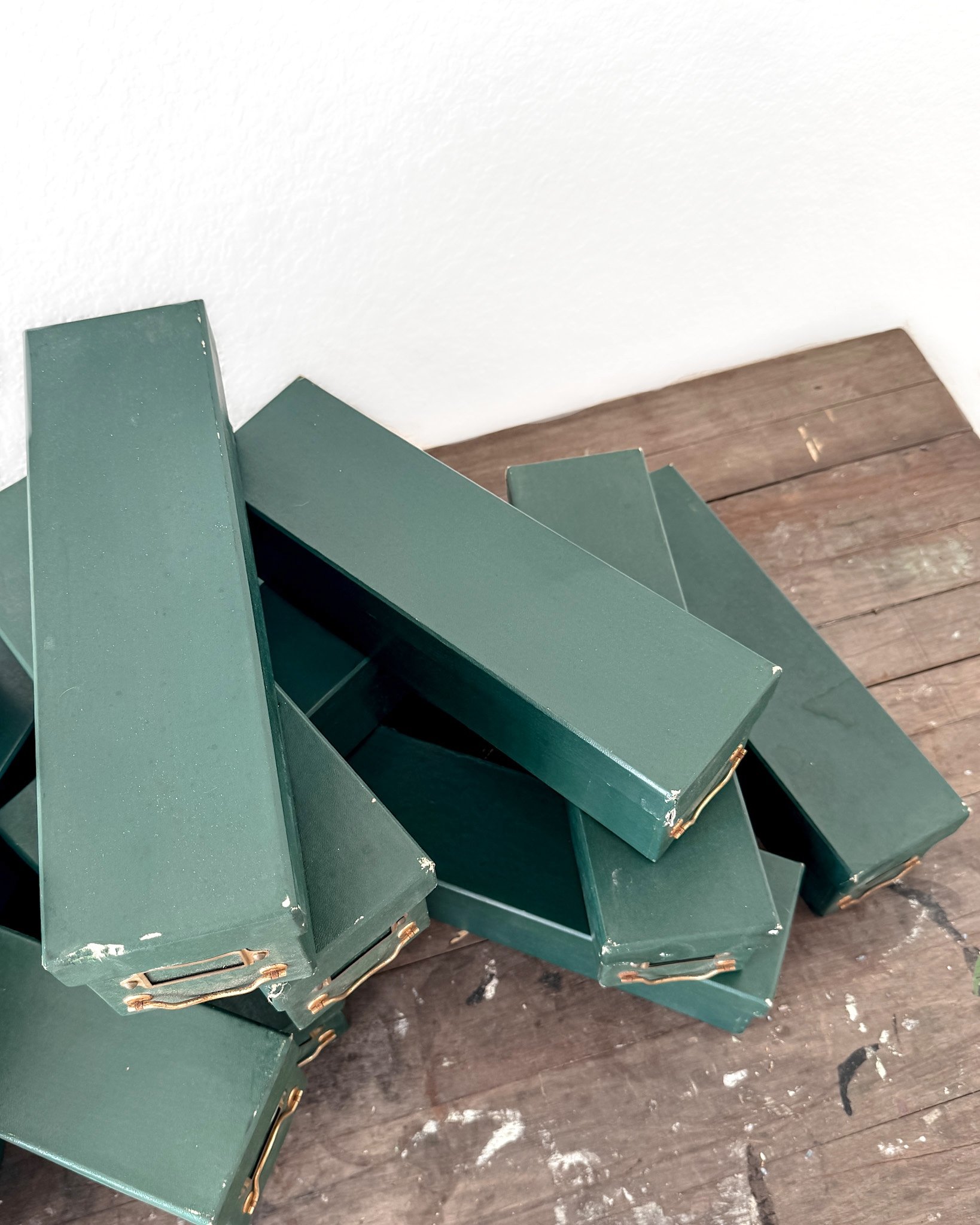 Vintage French Mercerie Storage Boxes