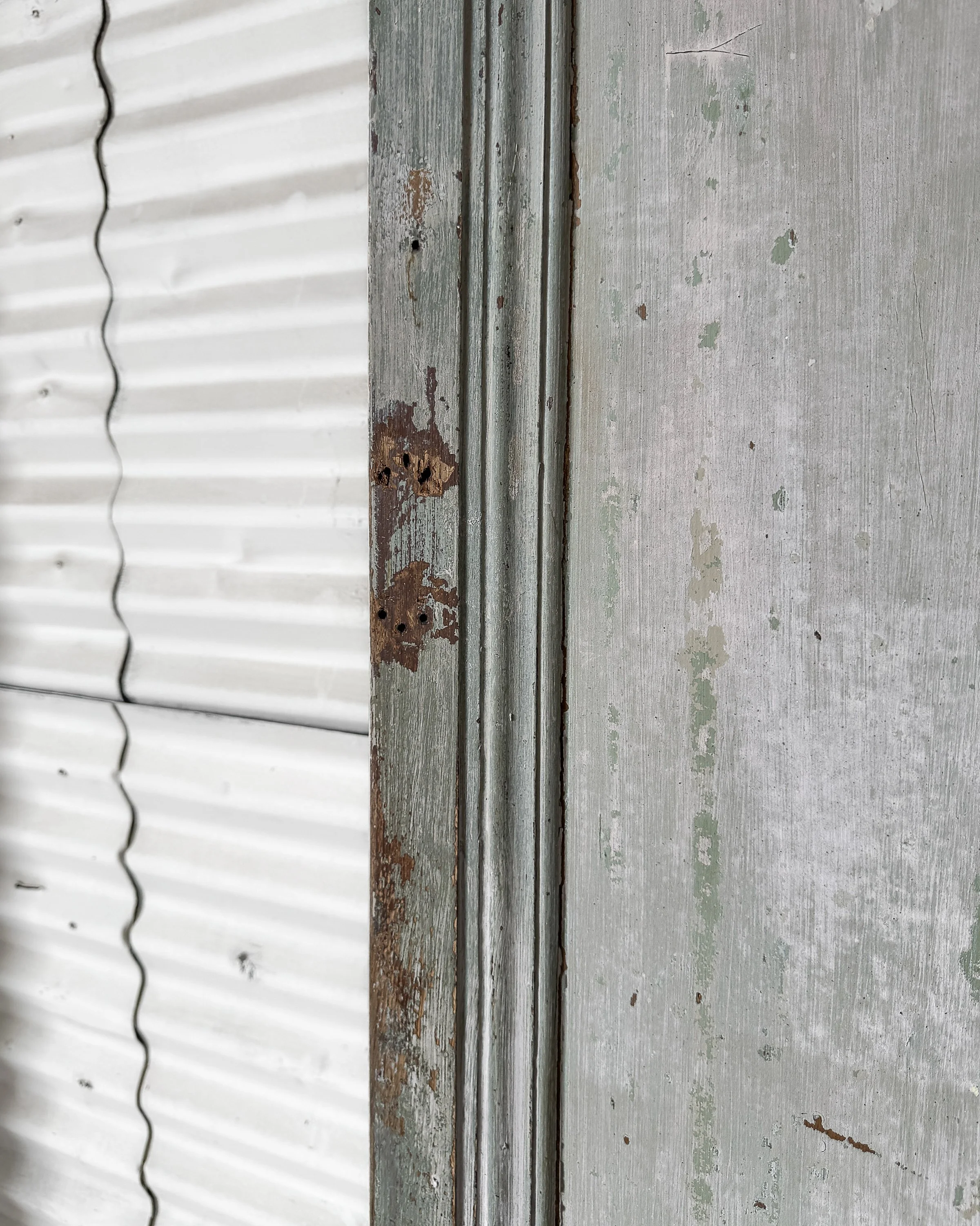 Salvaged Antique French Door