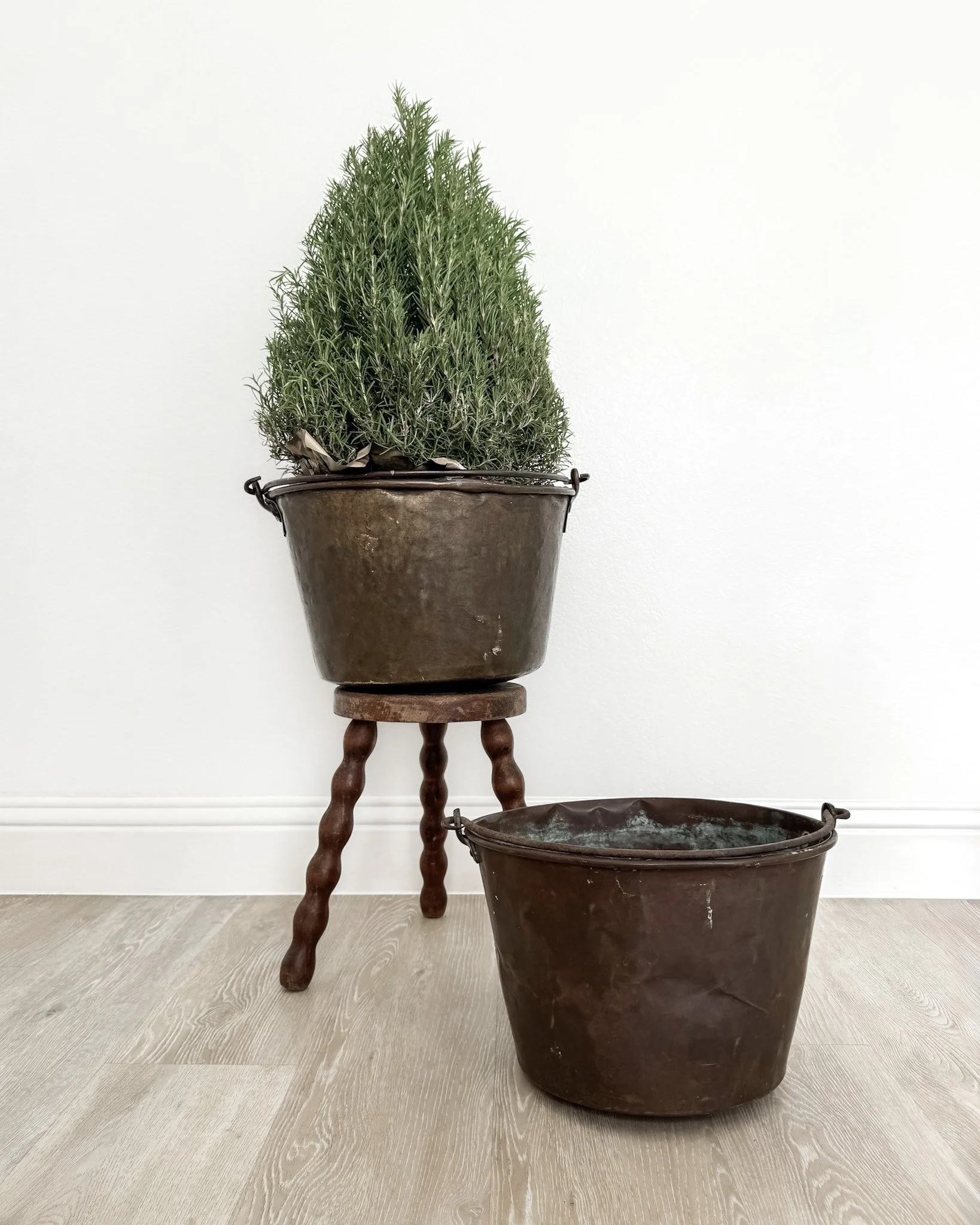 Antique Copper Cauldron