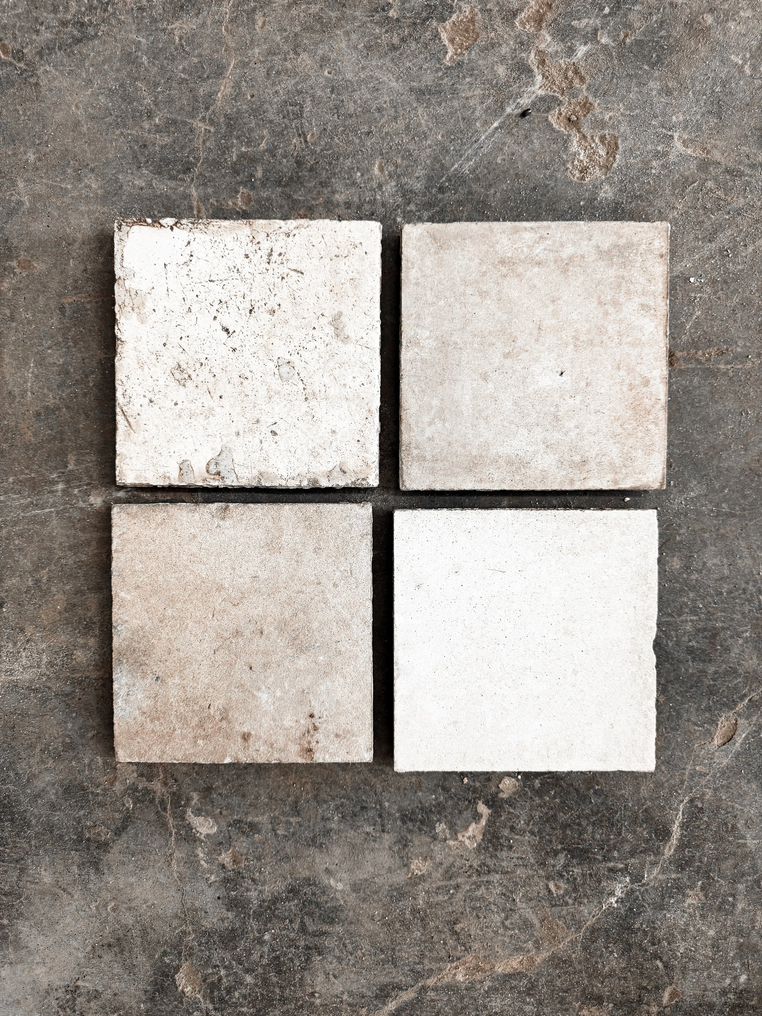 Reclaimed European Encaustic Cement Tiles