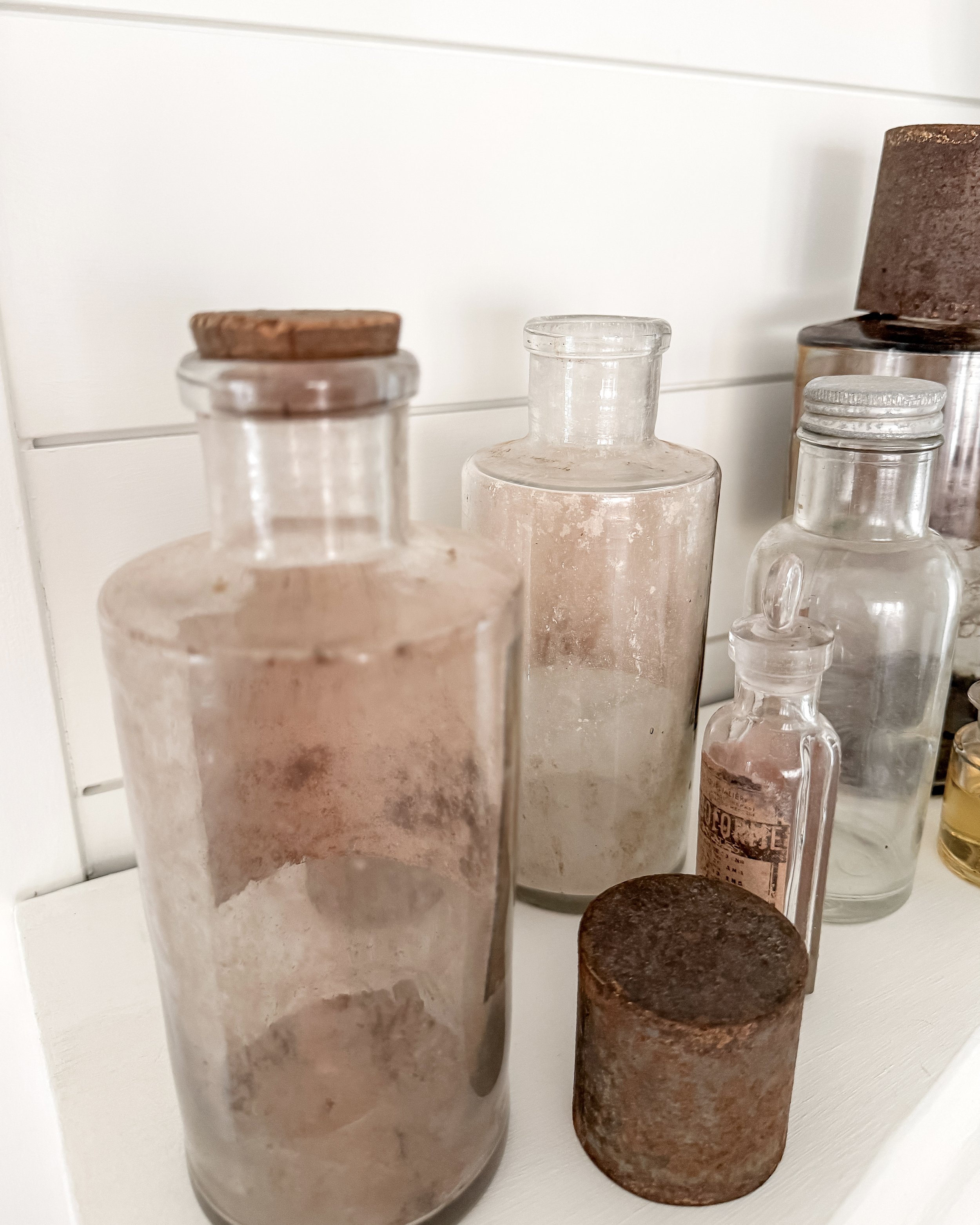 Antique French Apothecary Bottles