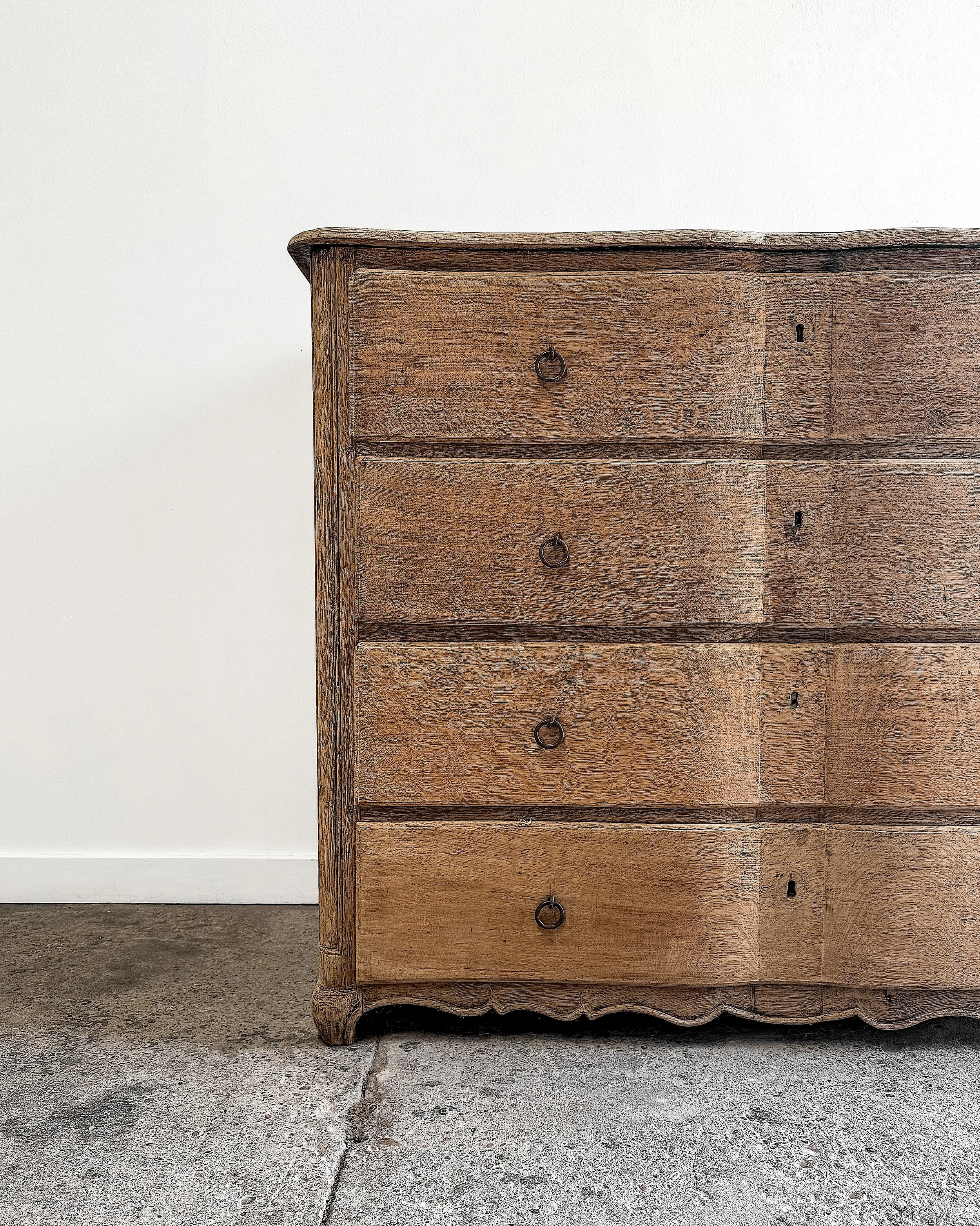 19th-Century French Serpentine Chest of Drawers
