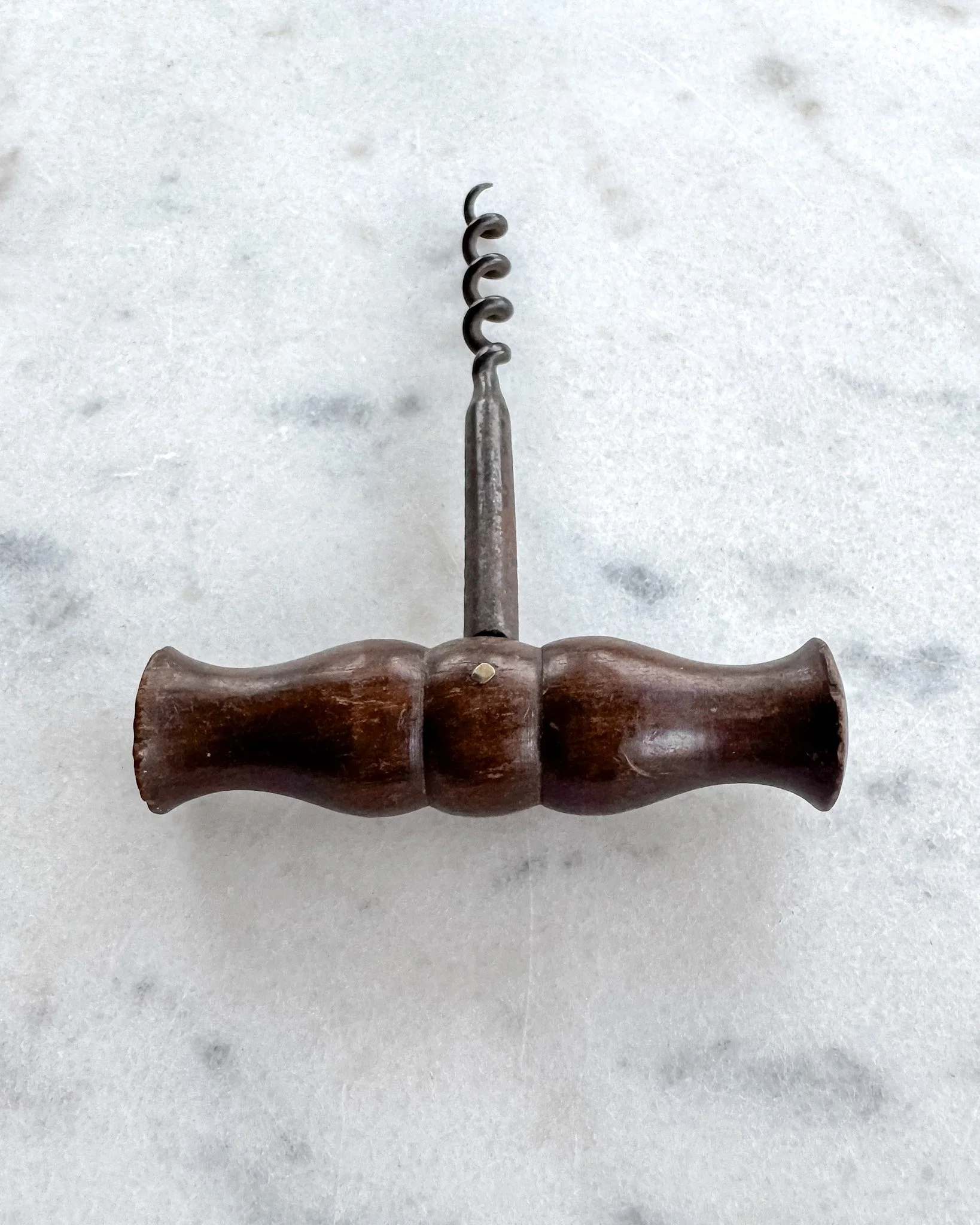 Victorian Wooden-Handled Corkscrew