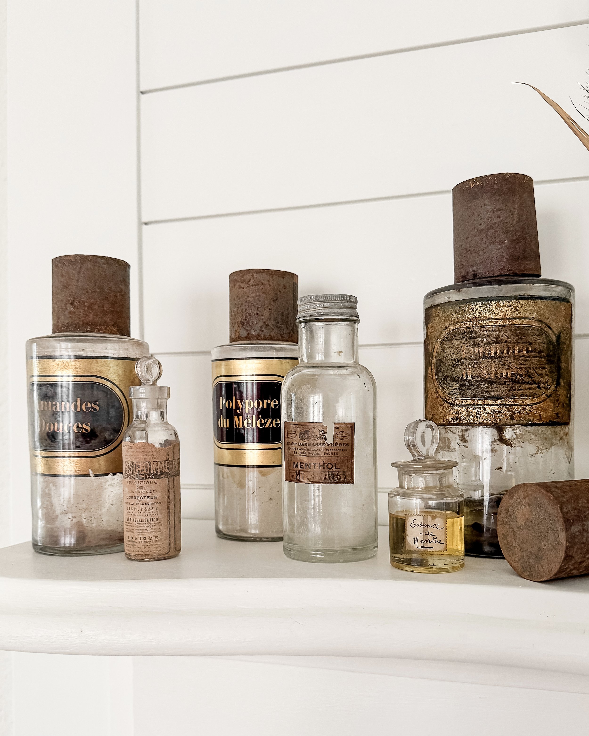 Antique French Apothecary Bottles