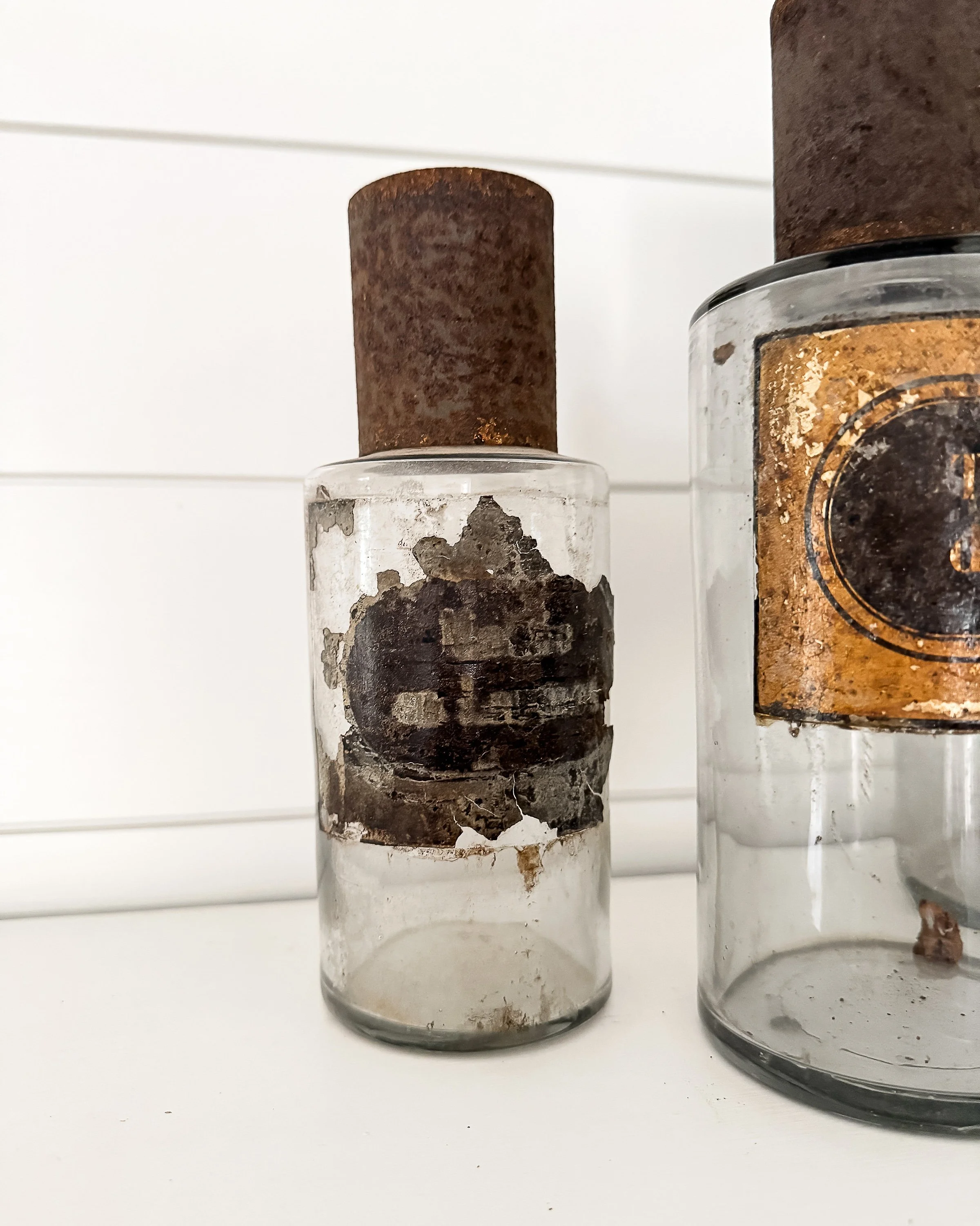 Antique French Apothecary Bottles