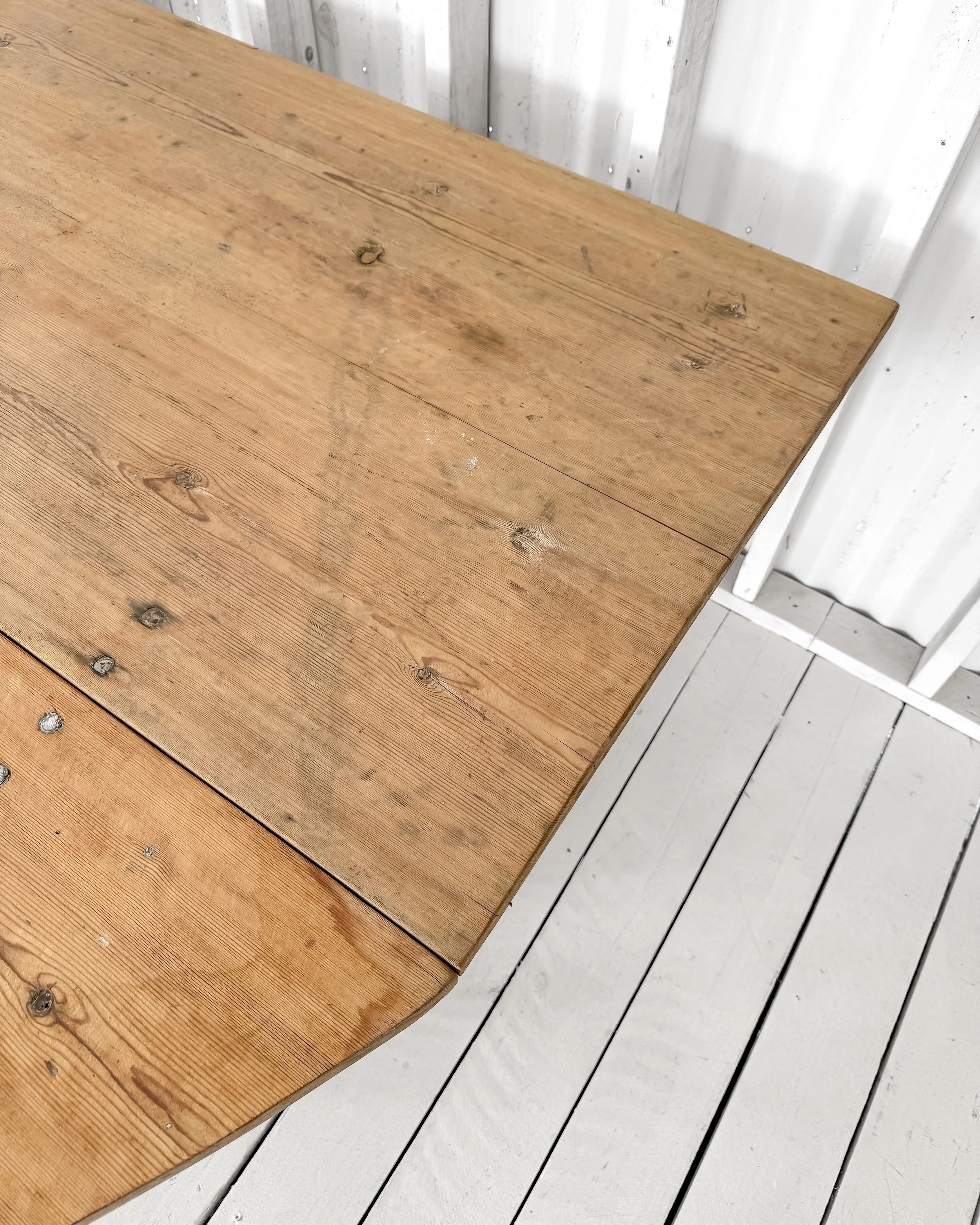 19th Century Swedish One-Sided Drop Leaf Table
