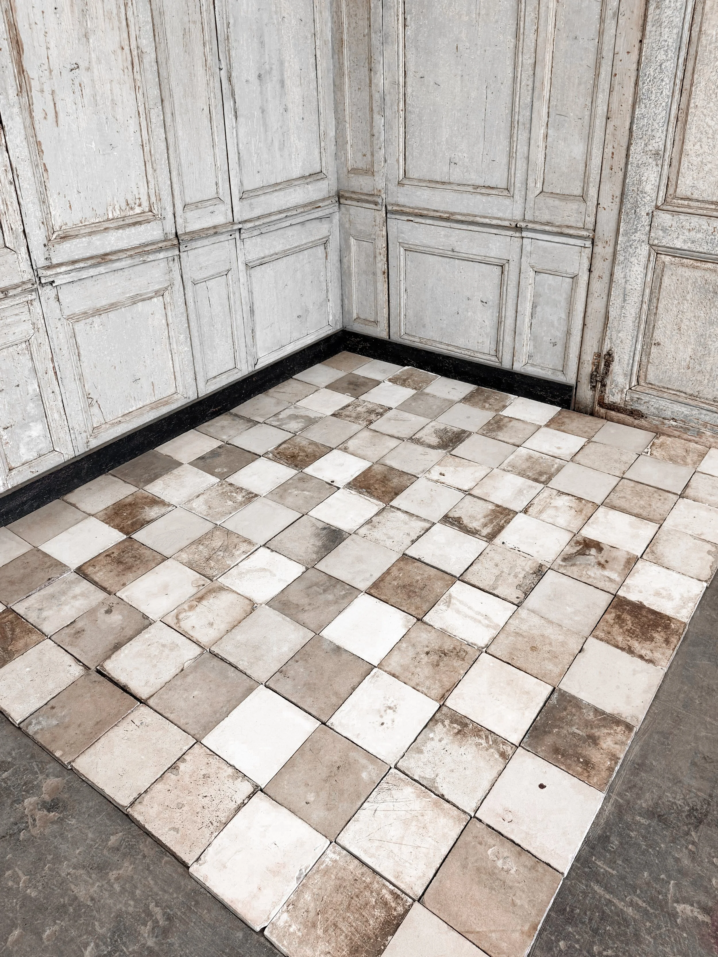 Reclaimed European Encaustic Cement Tiles
