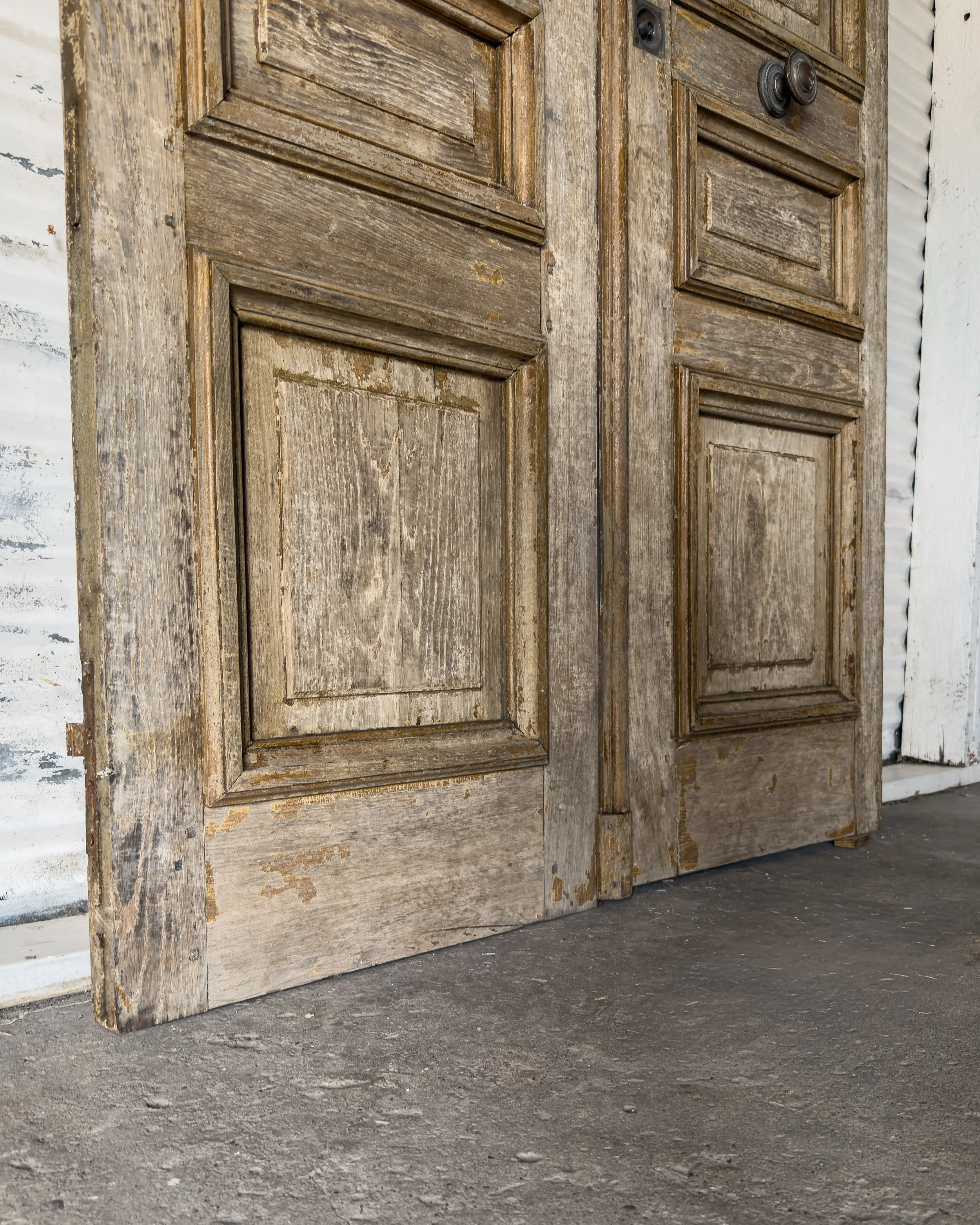 Pair Salvaged Antique French Exterior Doors
