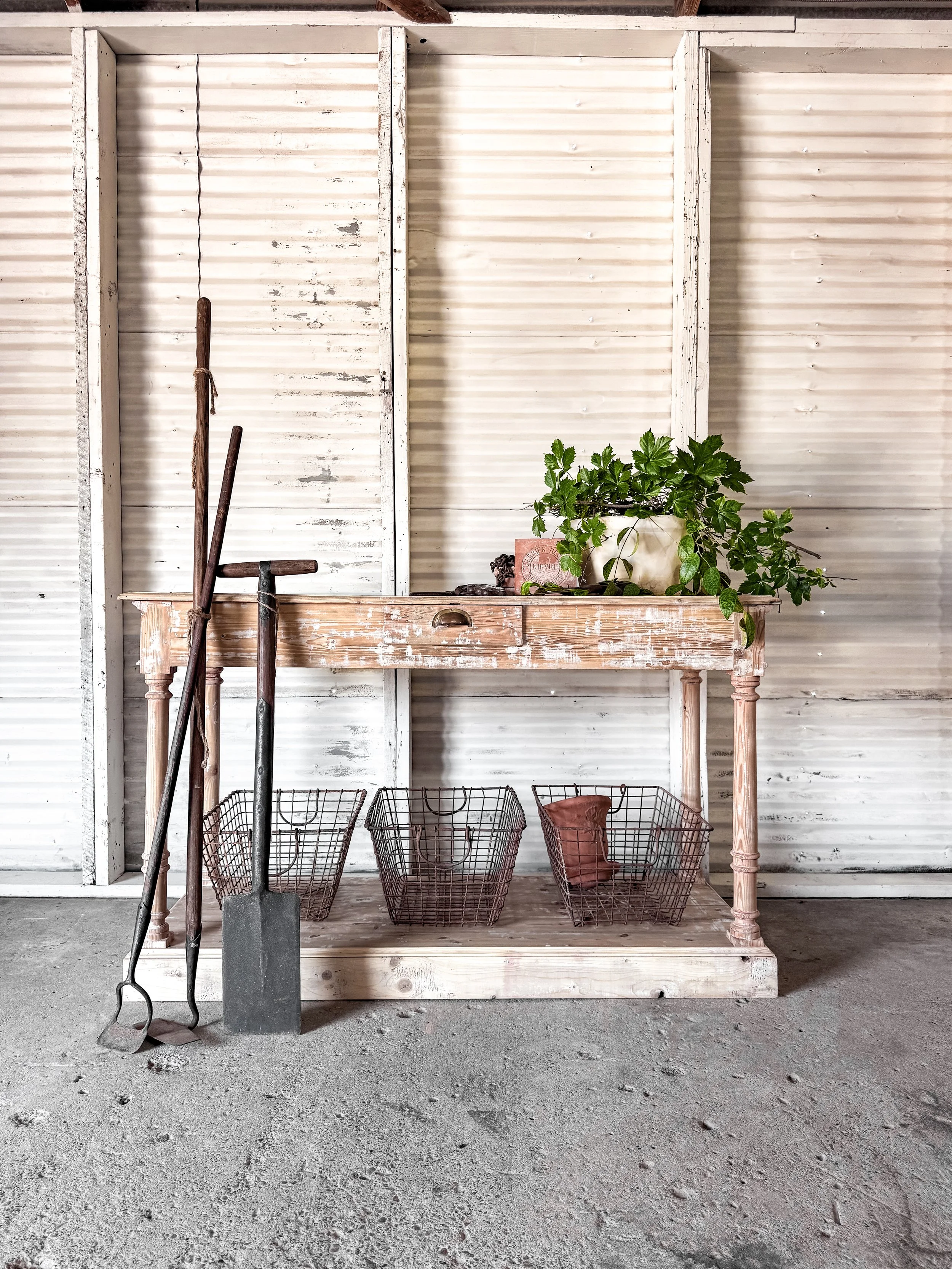 Antique French Draper's Table | Potting Table