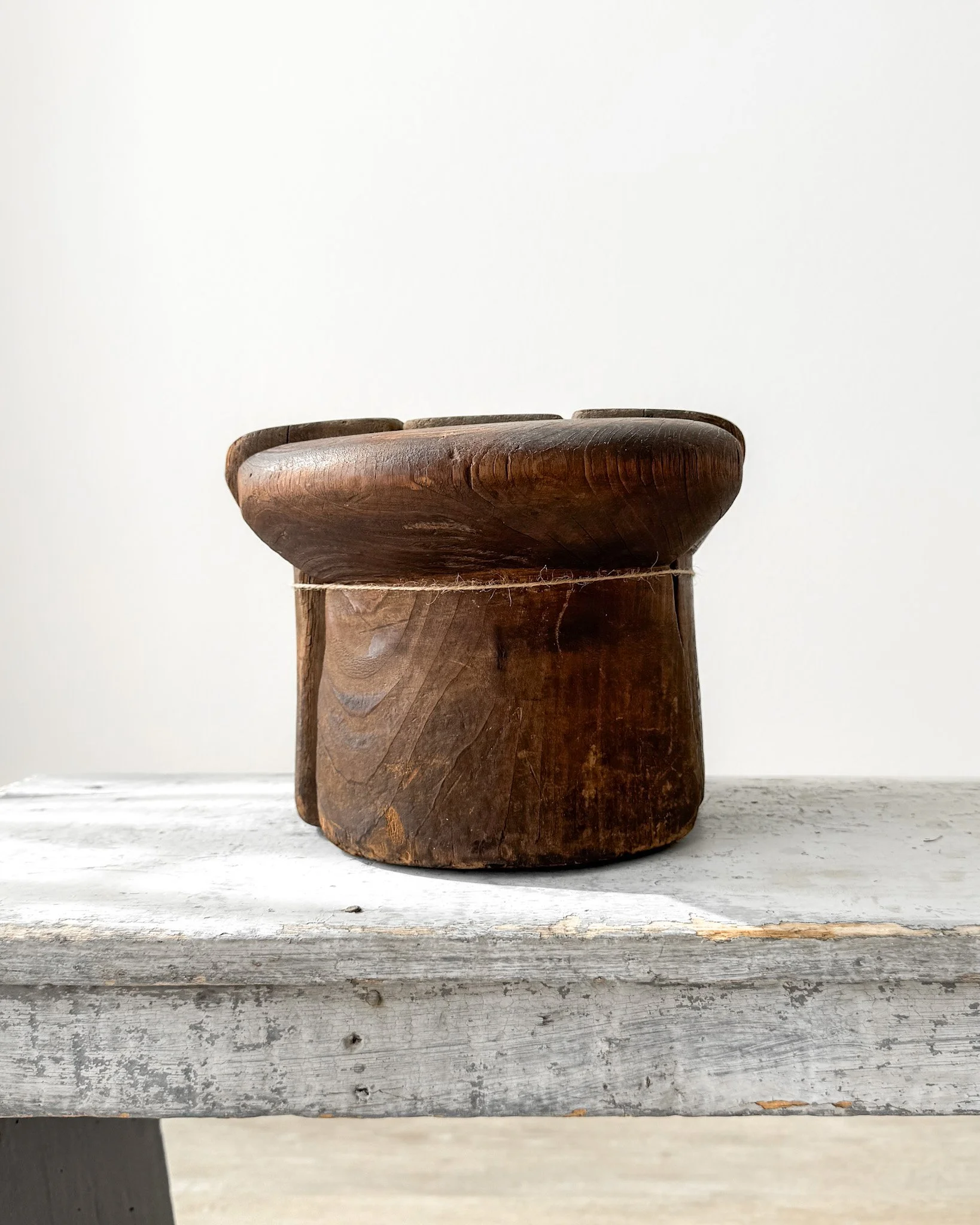 Antique Wooden Puzzle Hat Block