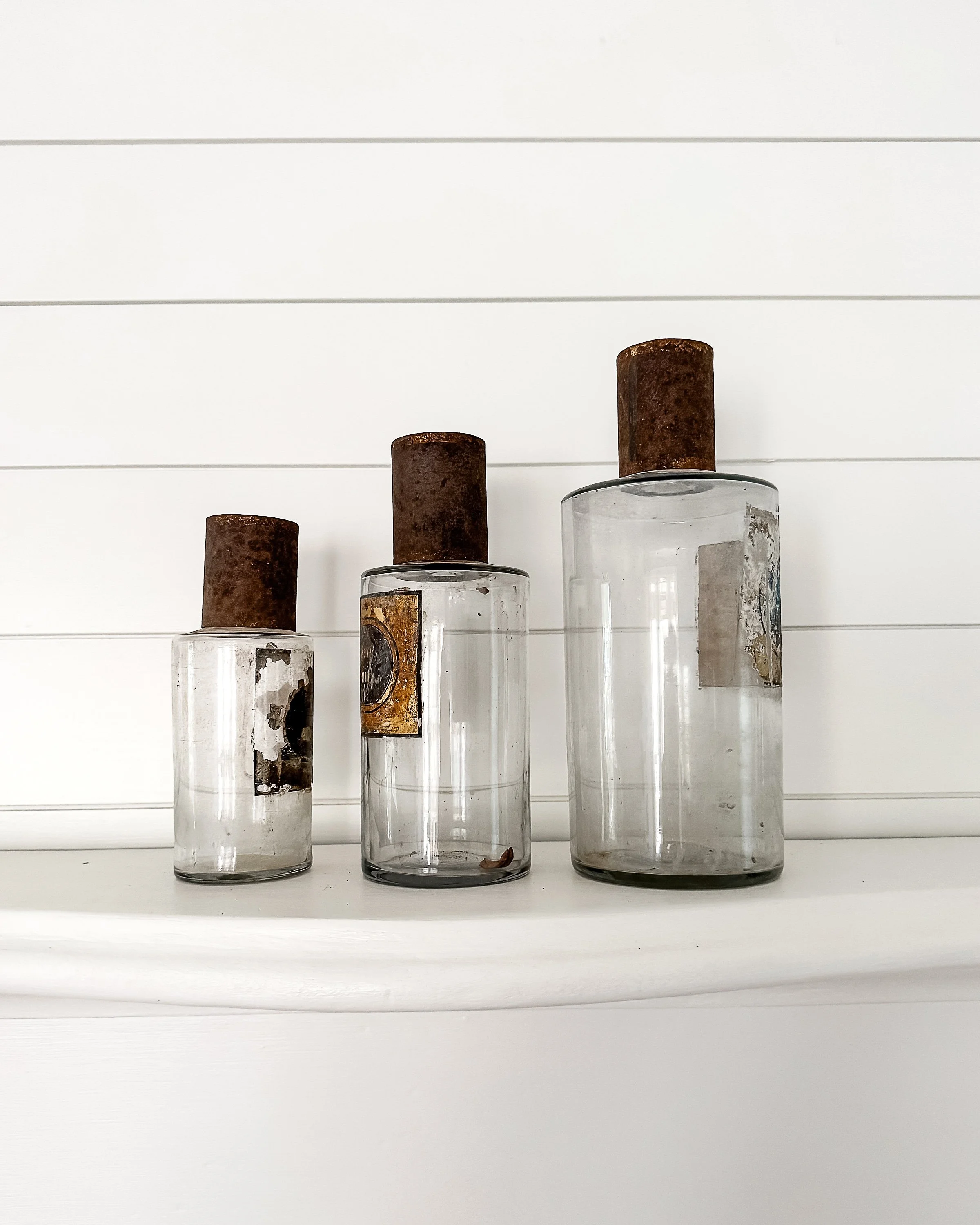 Antique French Apothecary Bottles
