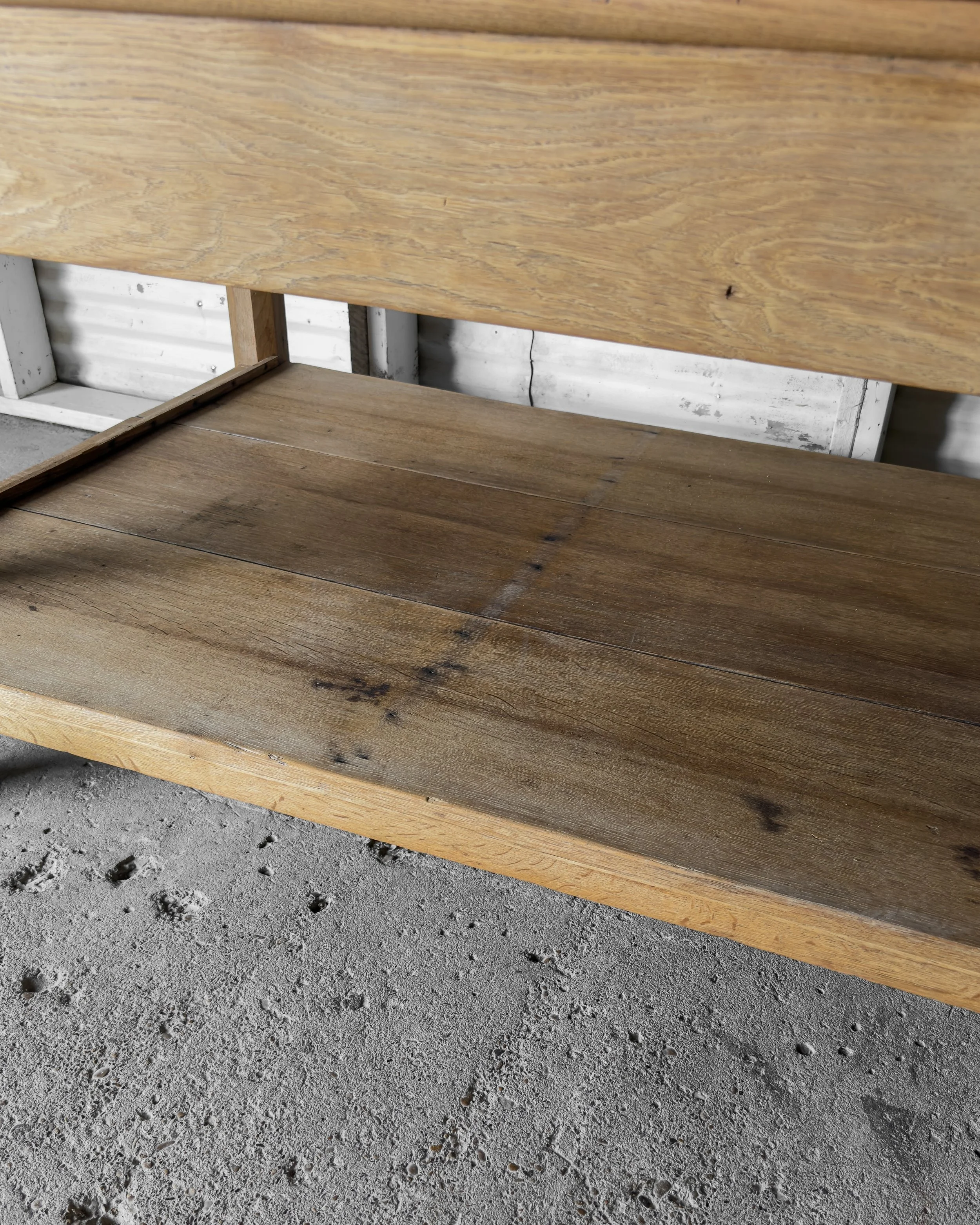 Antique English Oak Work Table | Kitchen Island
