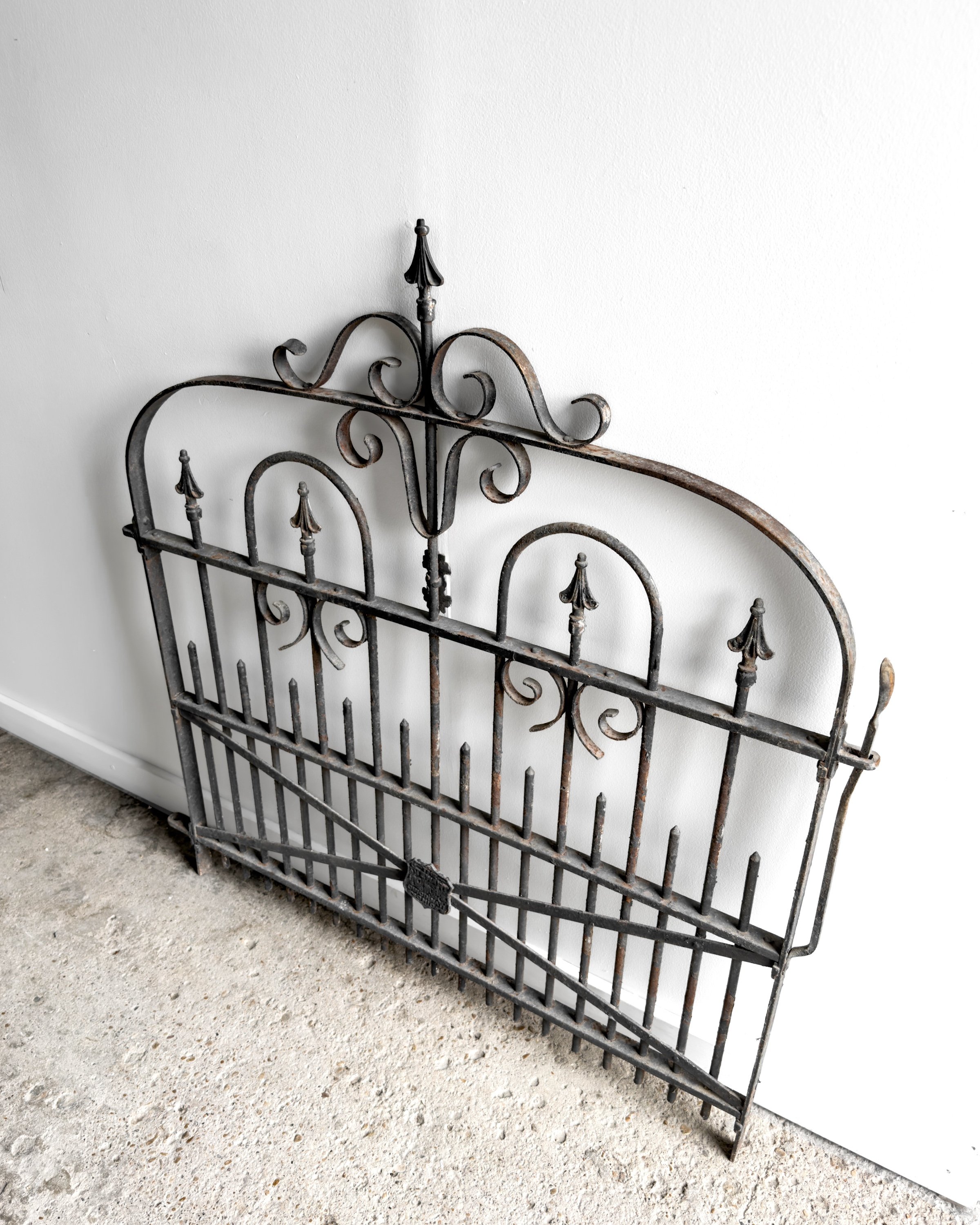 Antique 19th-Century Wrought Iron Garden Gate