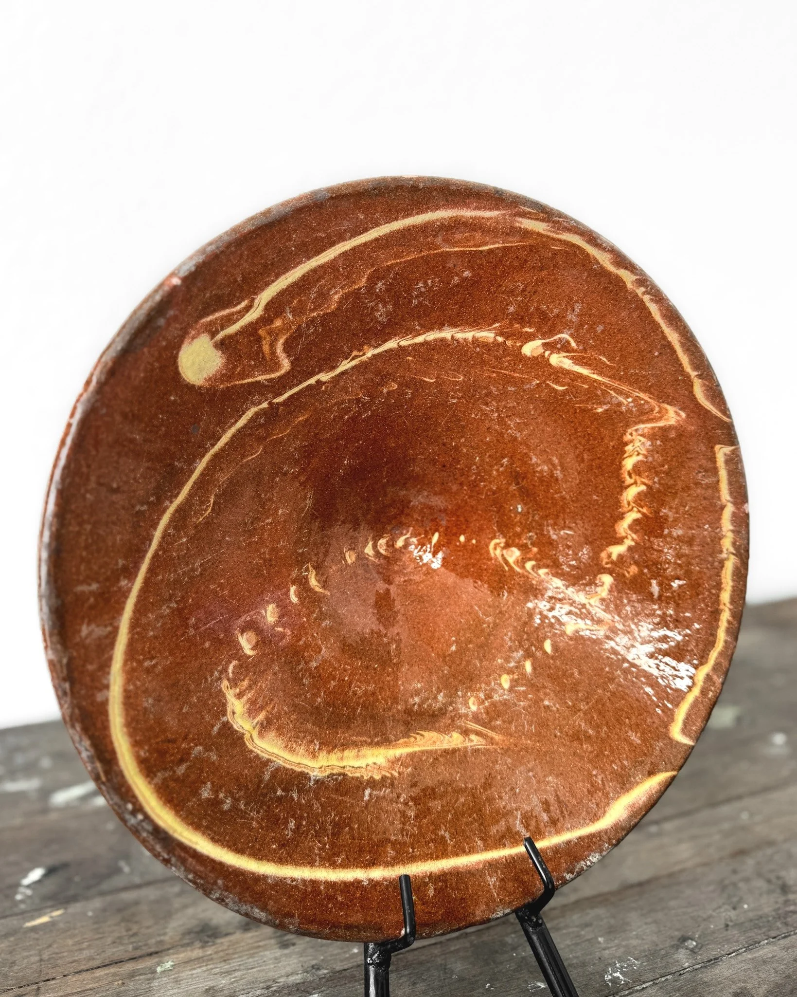 Antique French Omelette Turning Plate