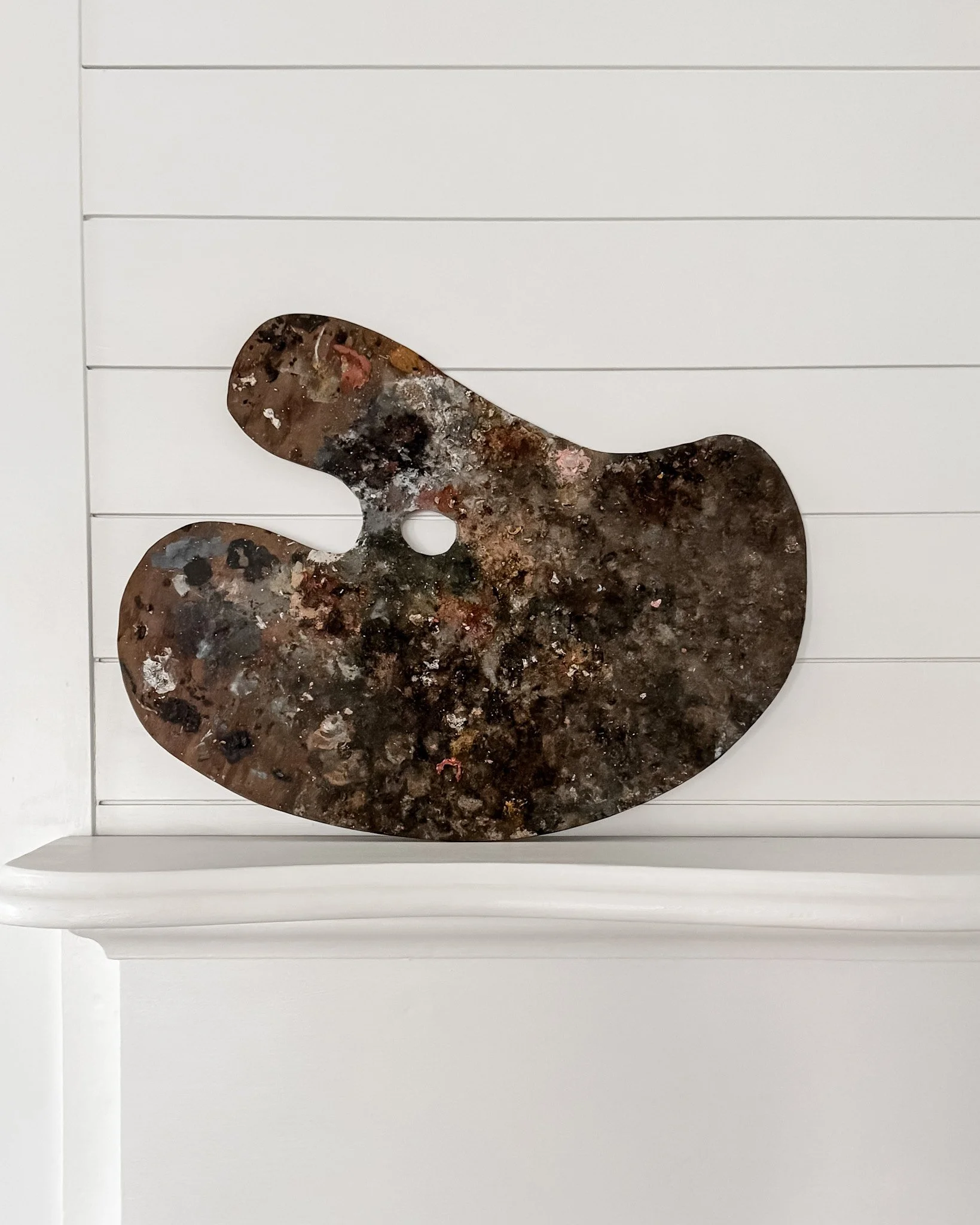 19th Century French Wooden Artist's Palette