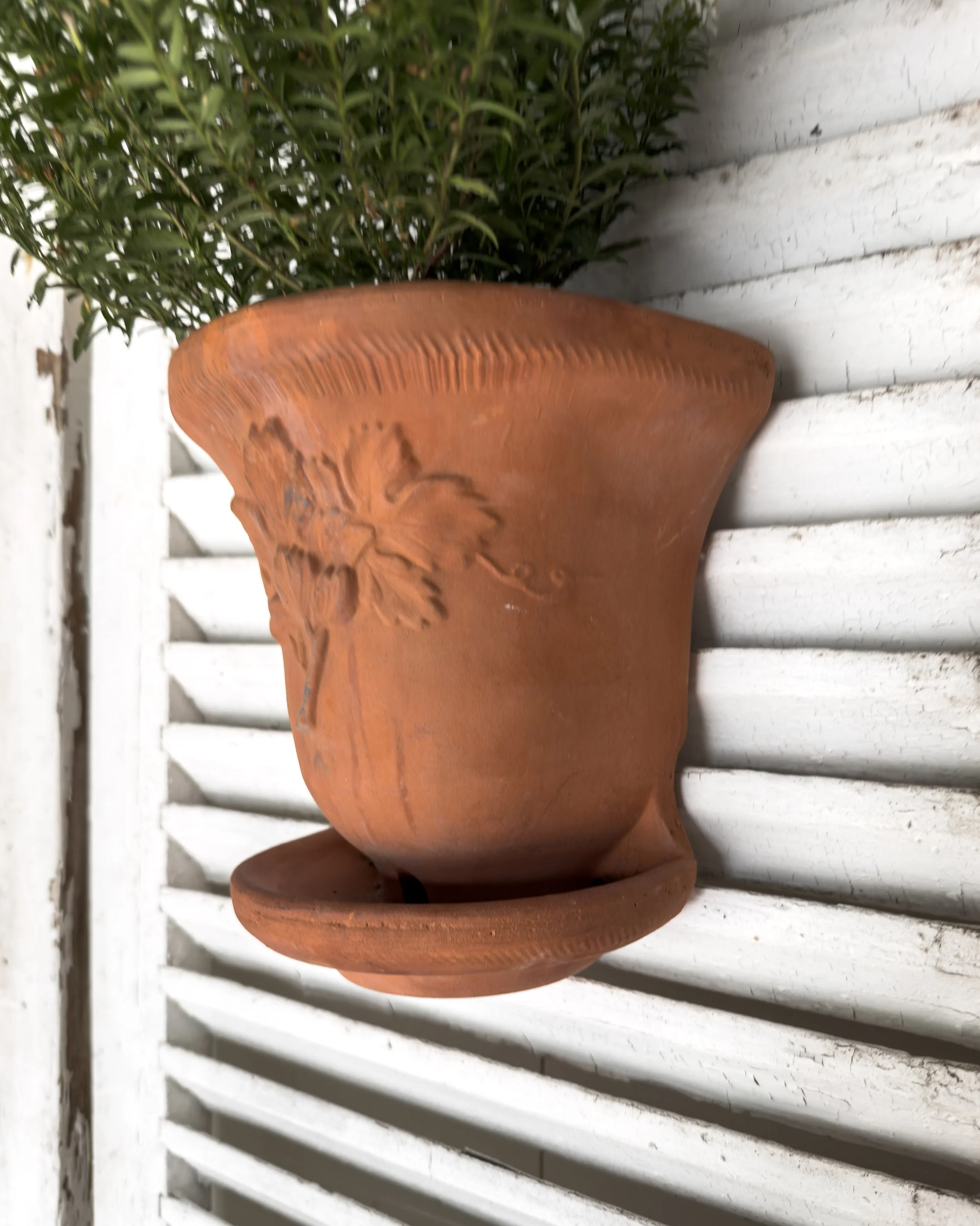 Vintage Terracotta Wall Mounted Flower Pots