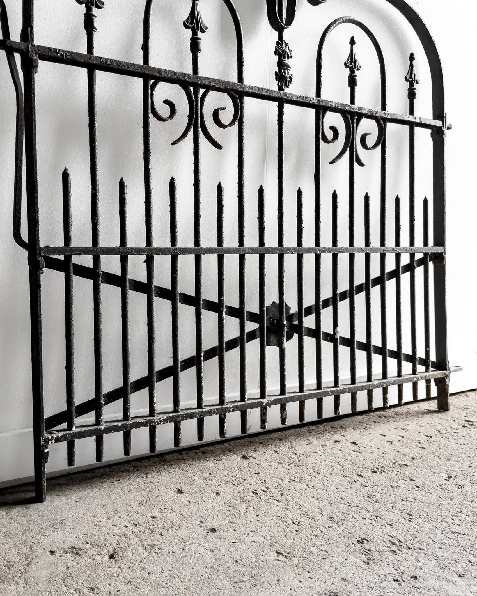 Antique 19th-Century Stewart Iron Works Co. Wrought Iron Garden Gate