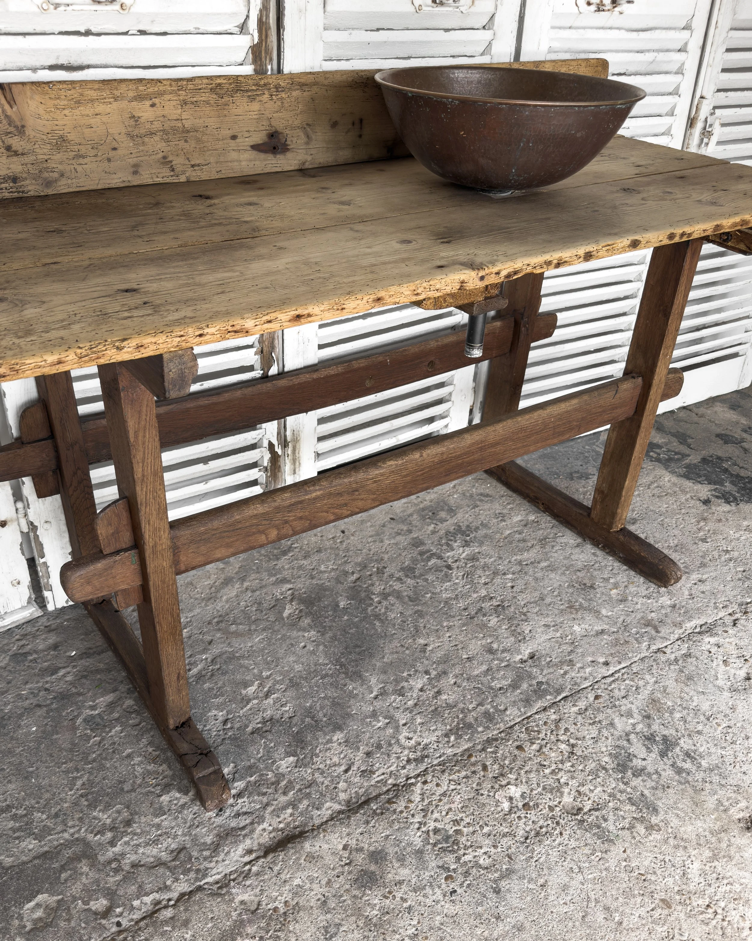 Antique French Work Table Vanity