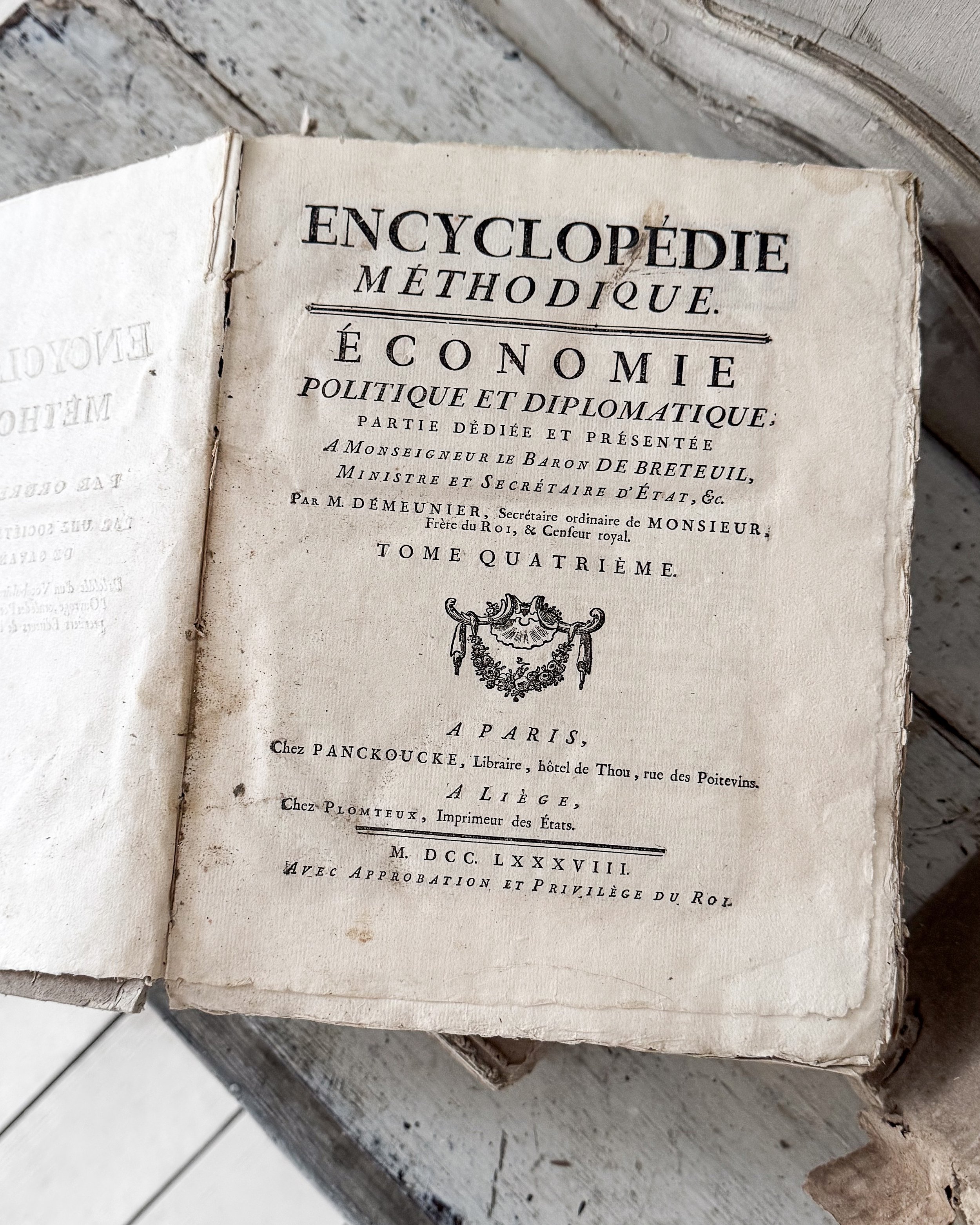 Set of Antique French Methodical Encyclopedias