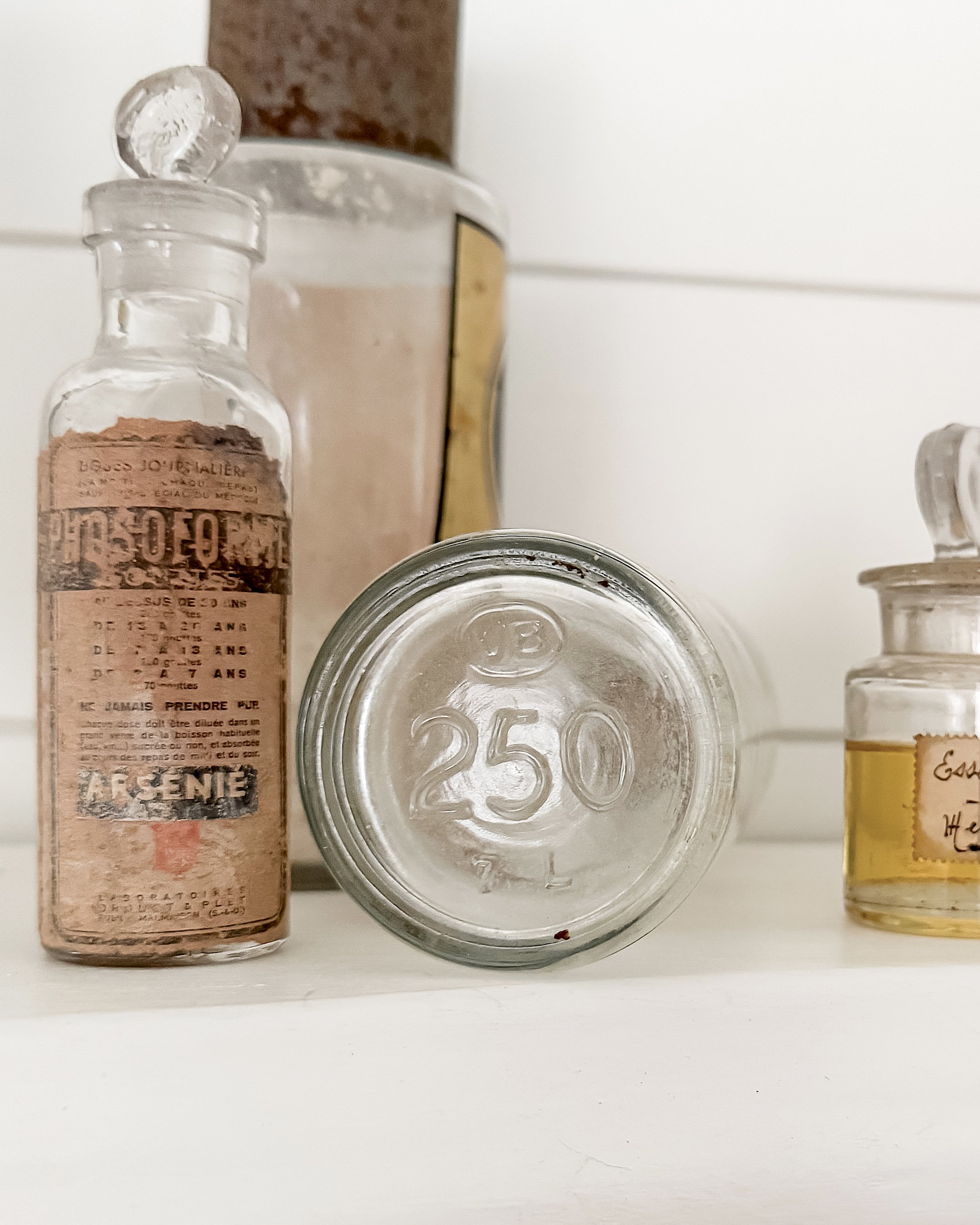 Antique French Apothecary Bottles