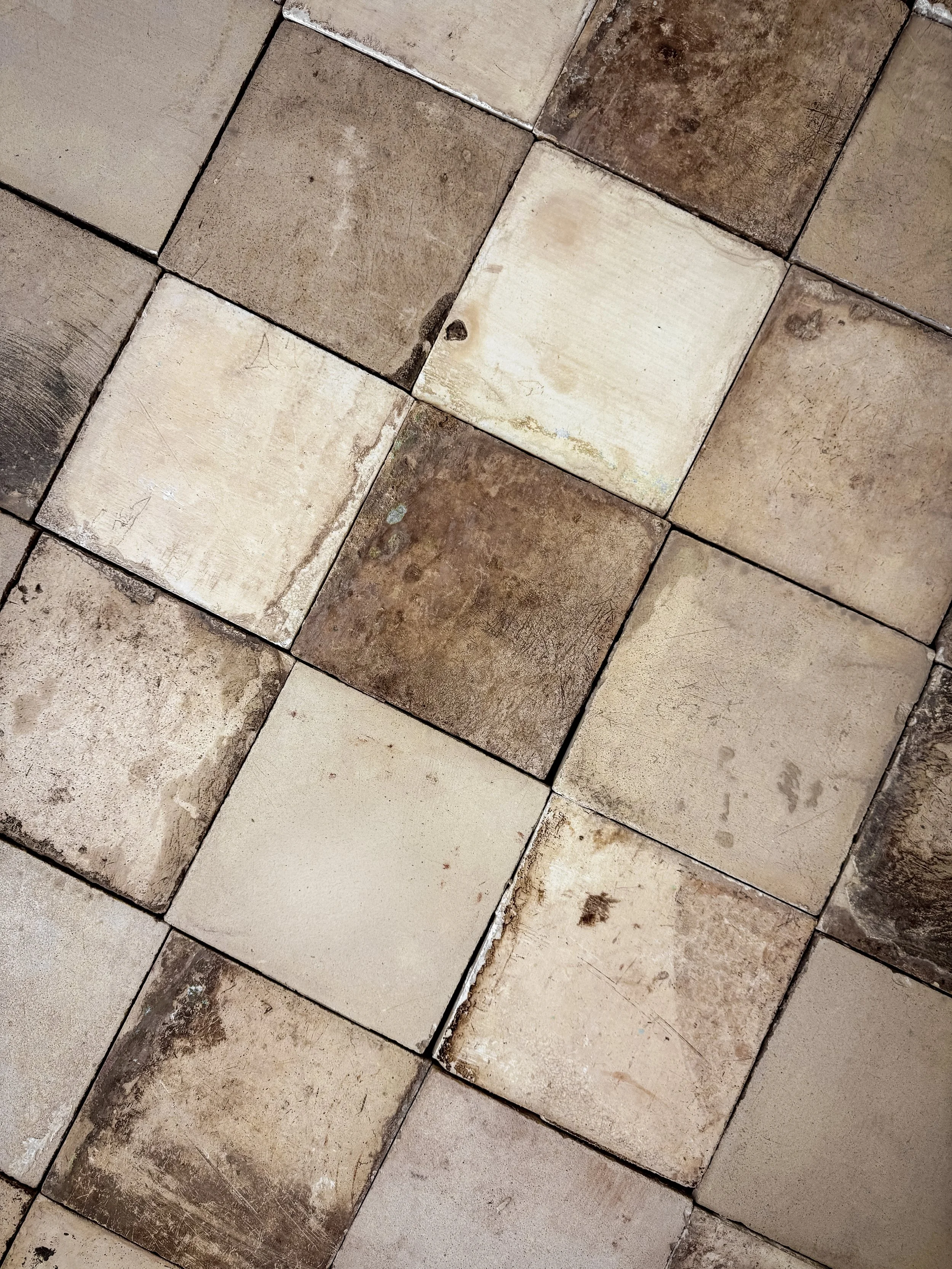 Reclaimed European Encaustic Cement Tiles