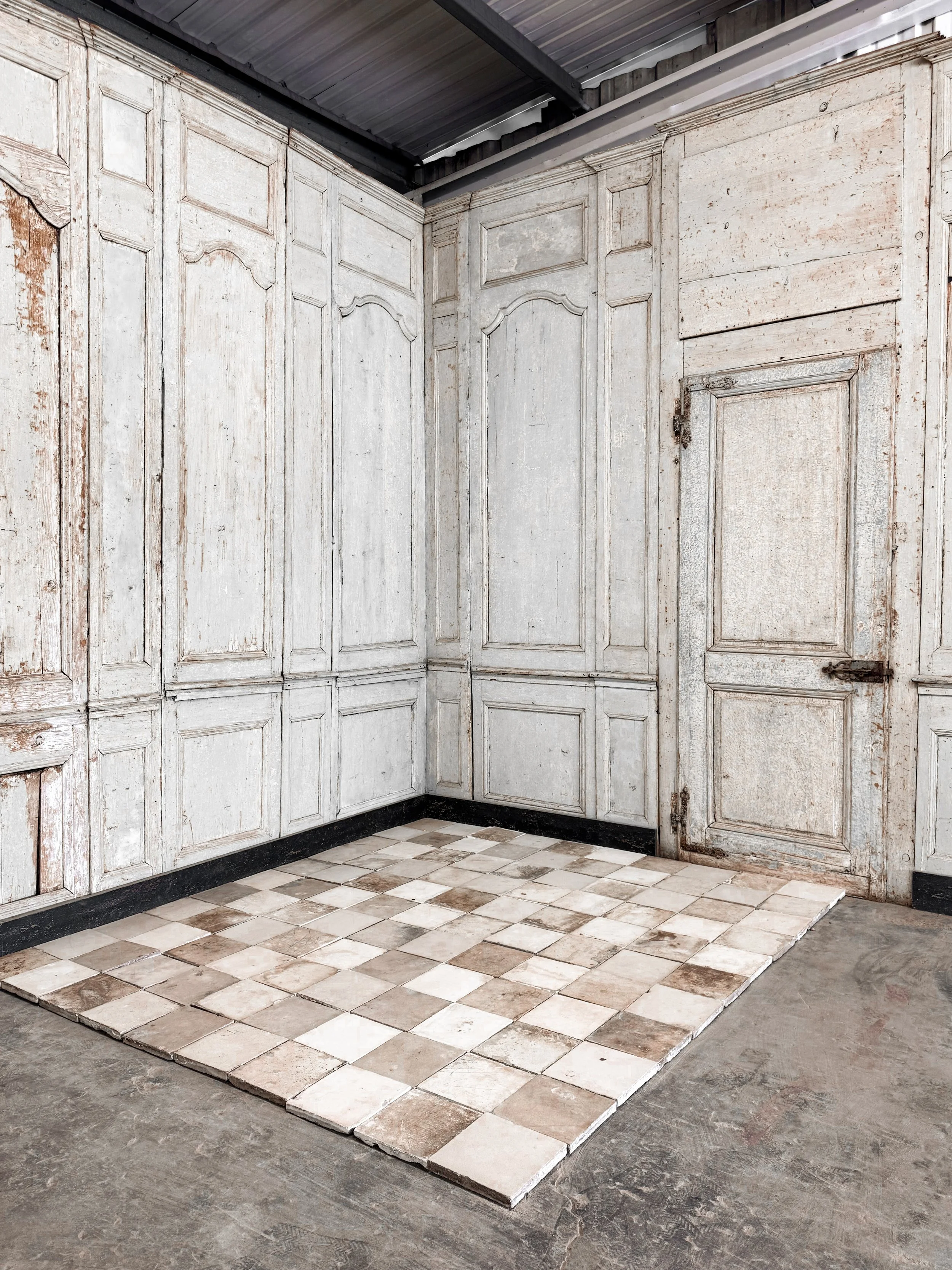 Reclaimed European Encaustic Cement Tiles