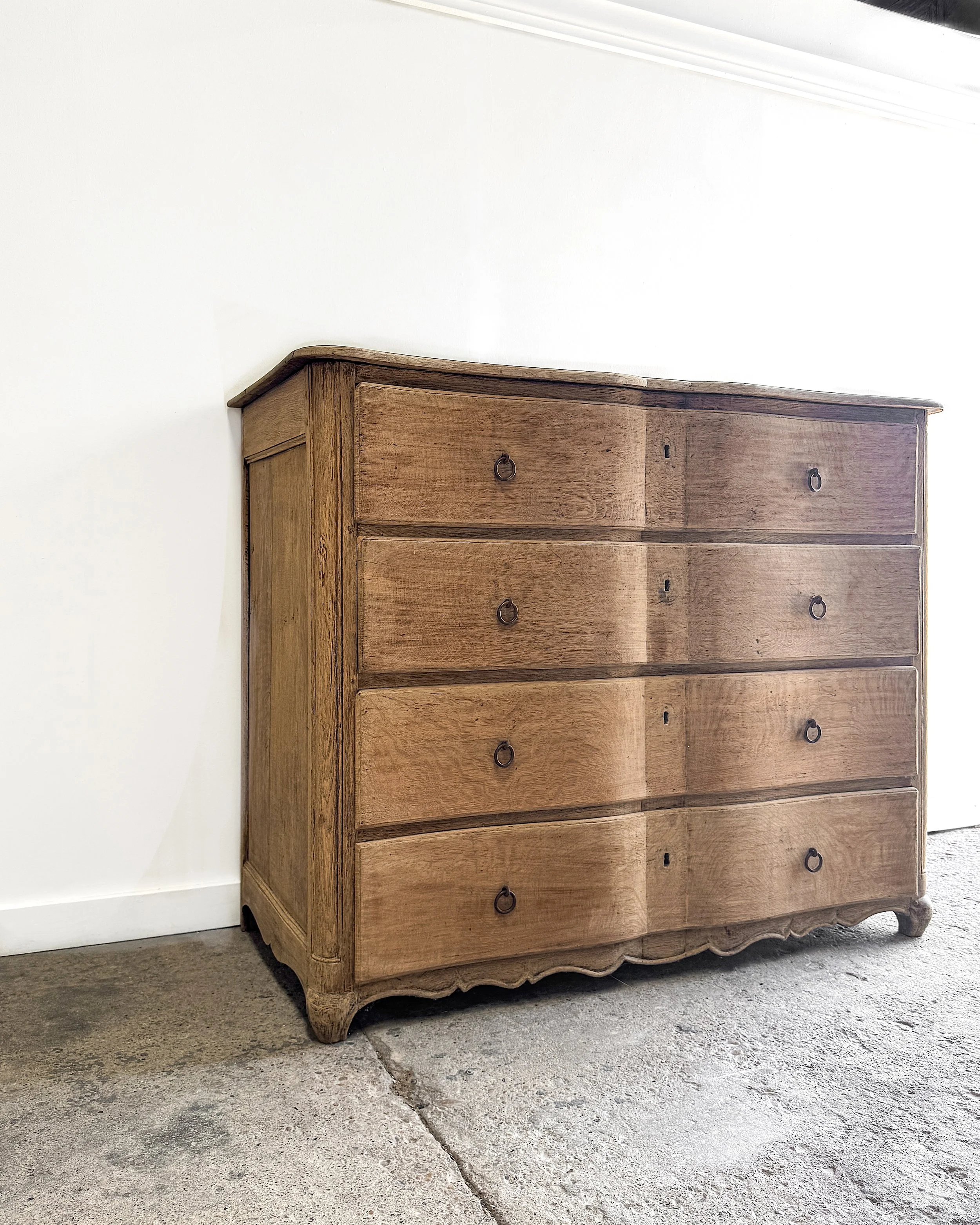 Antique French Serpentine Dresser