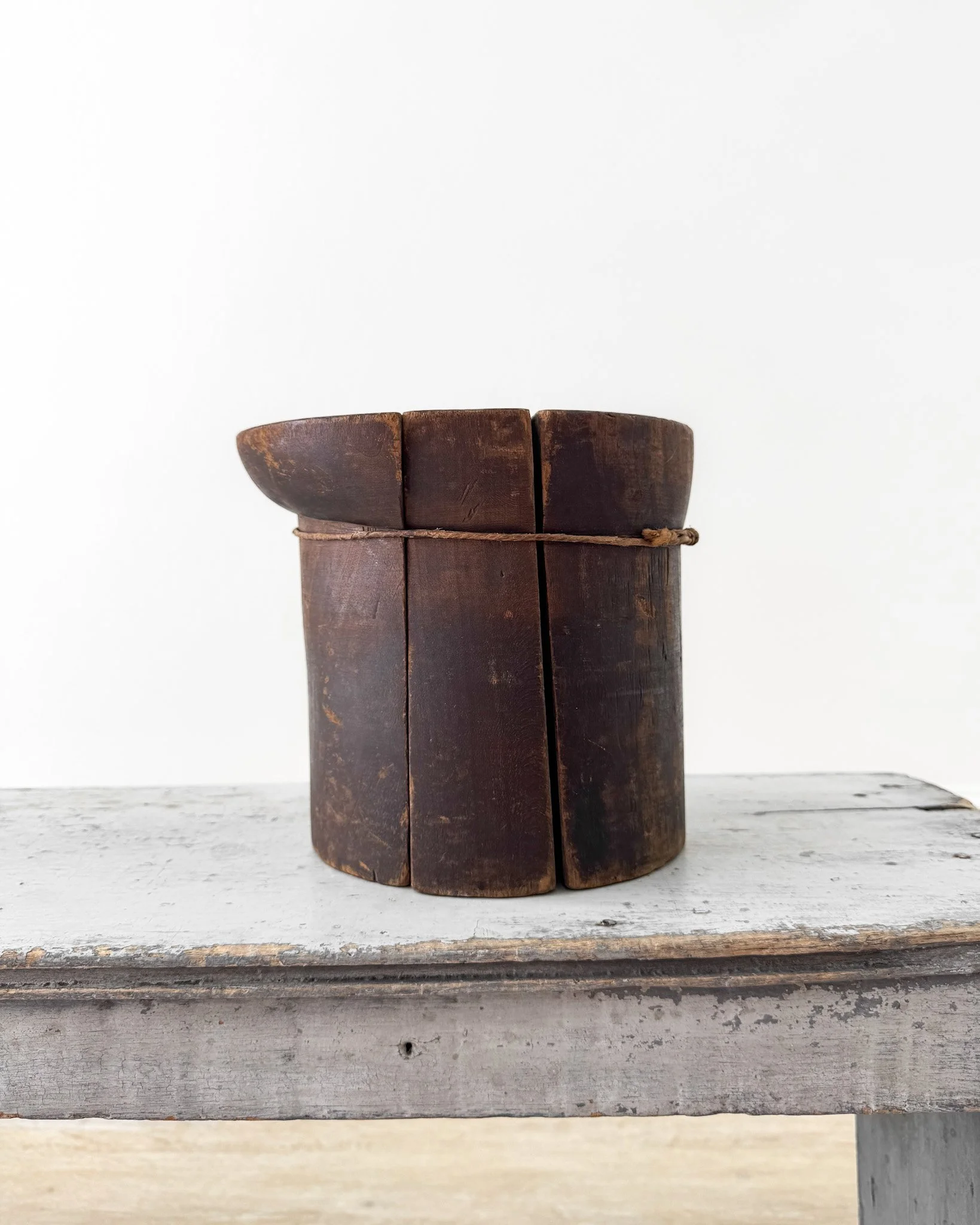 Antique Wooden Puzzle Hat Blocks