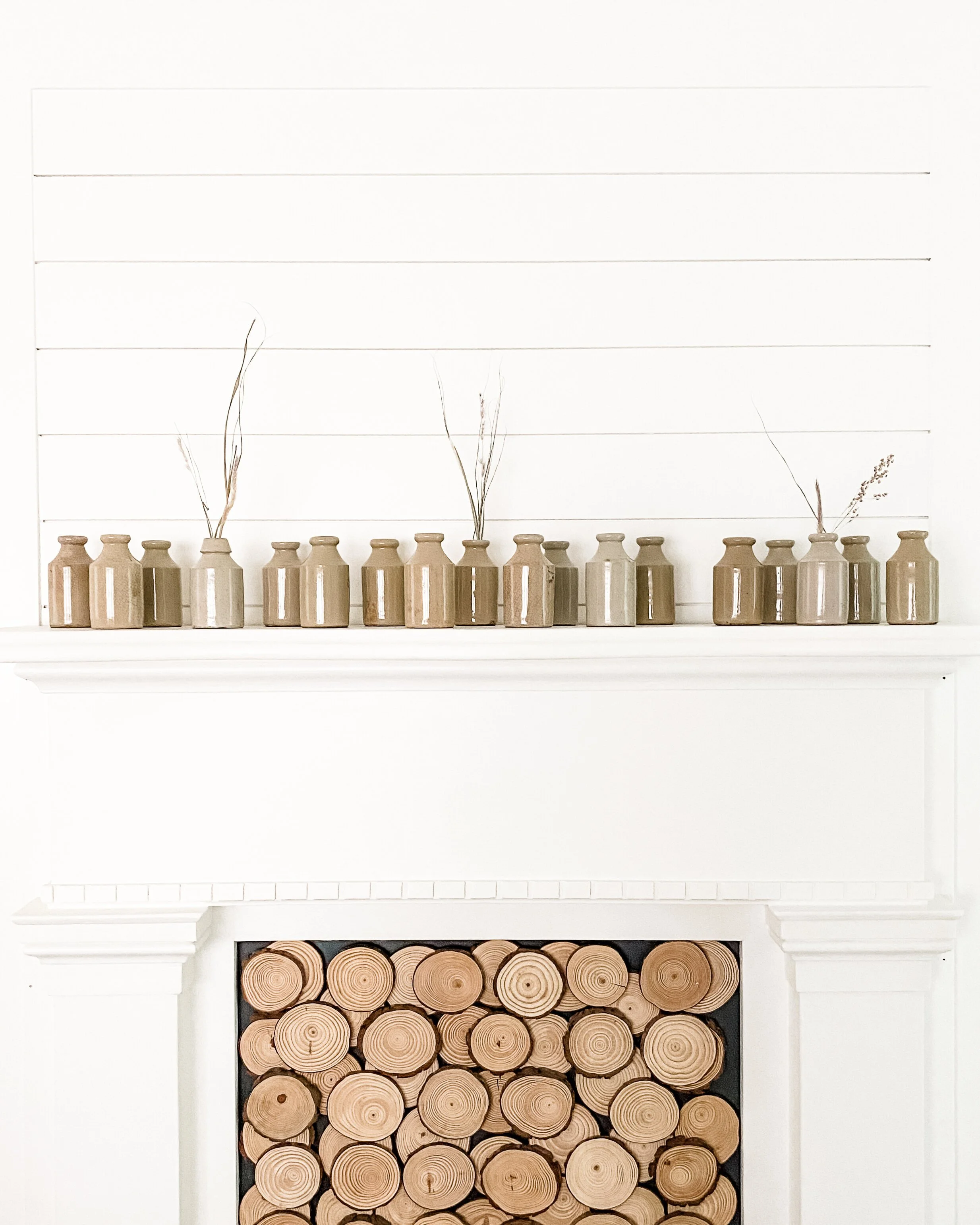 Small Victorian Stoneware Inkwell Bottles