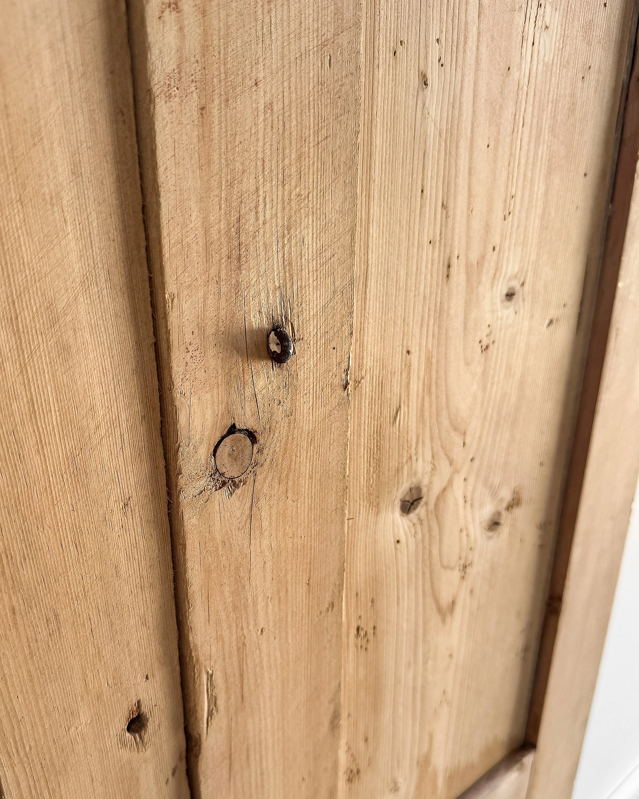 Salvaged Antique English Pine Cupboard Doors