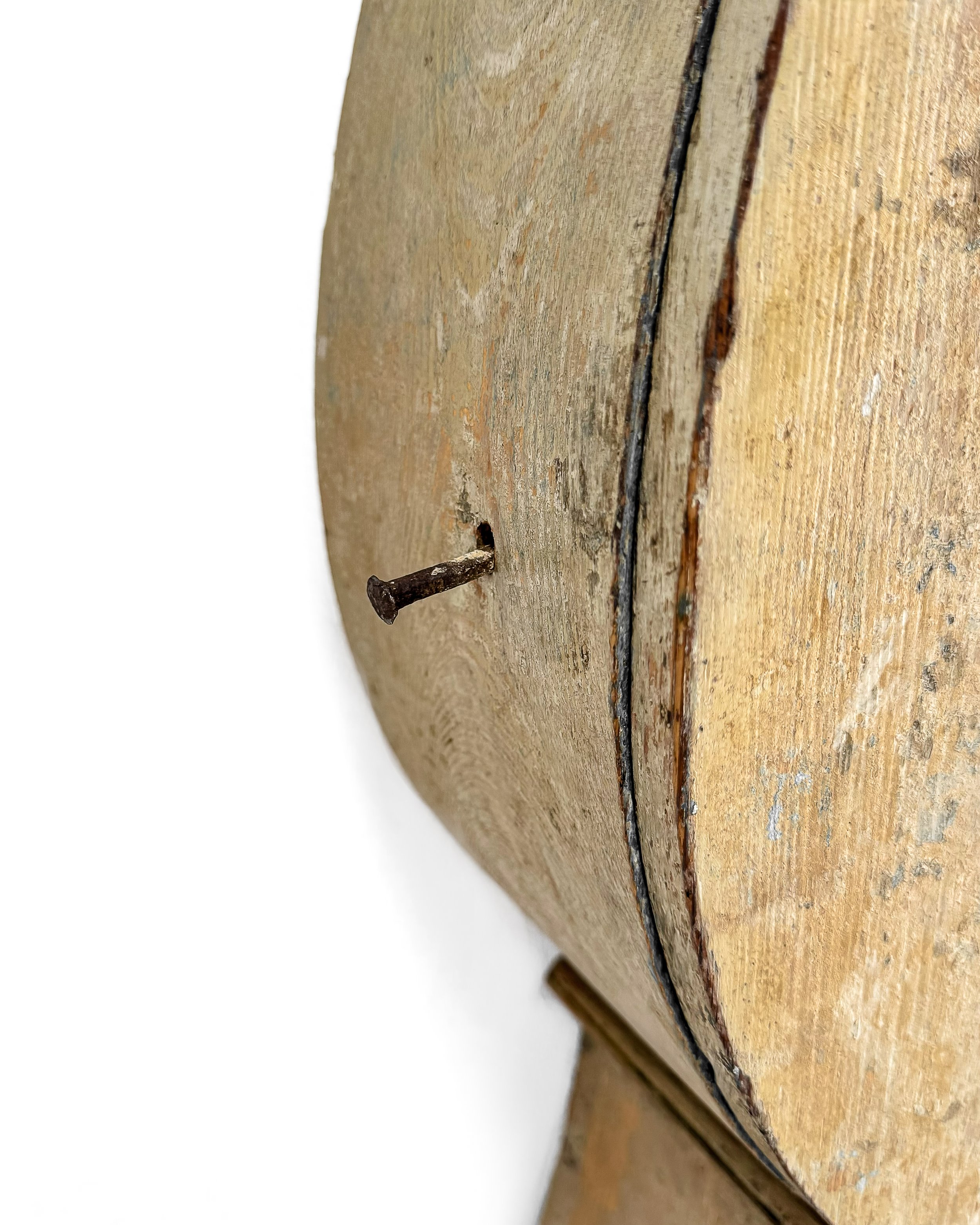 Antique Dry-Scraped Swedish Mora Clock
