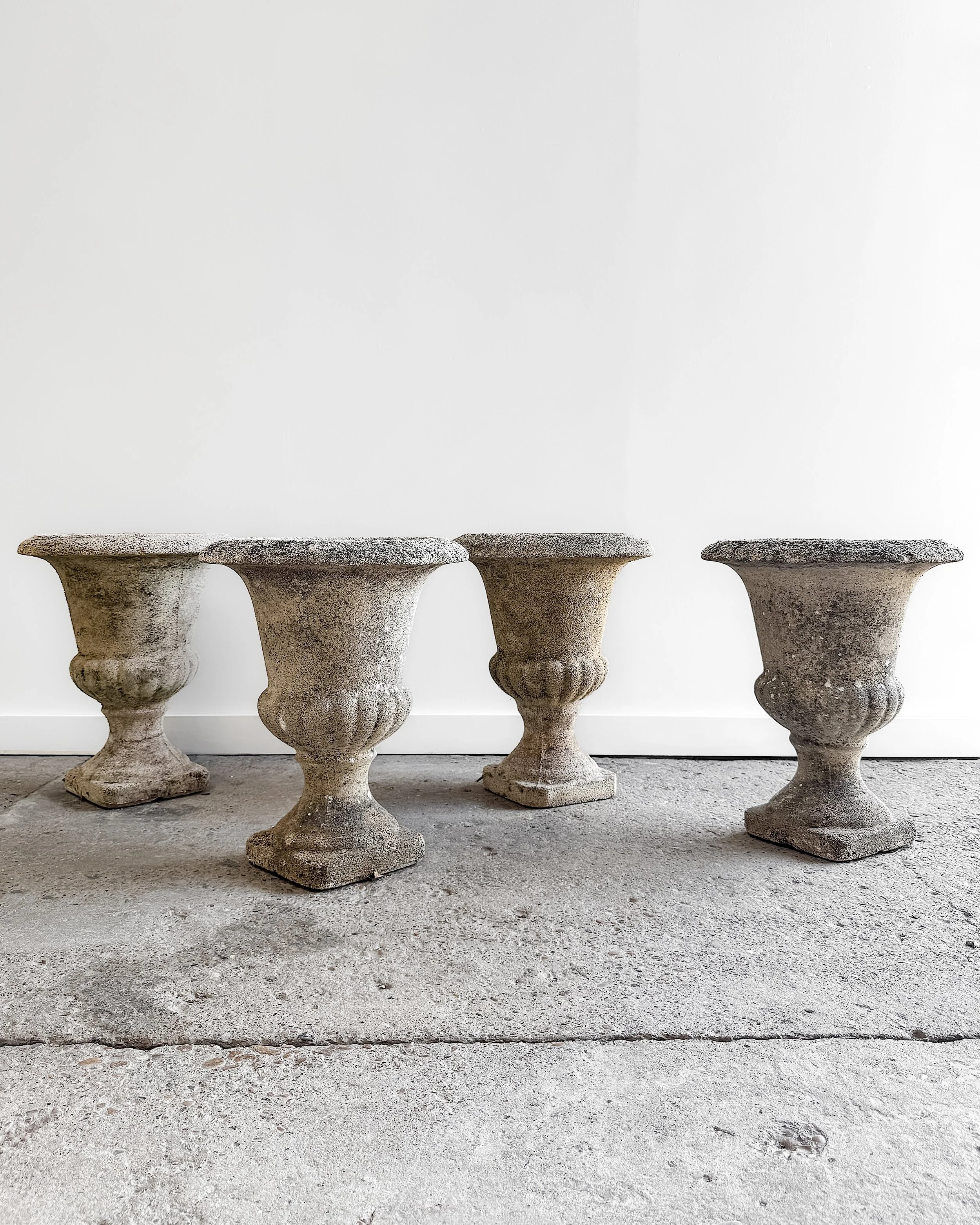 Early 20th Century French Cement Urns